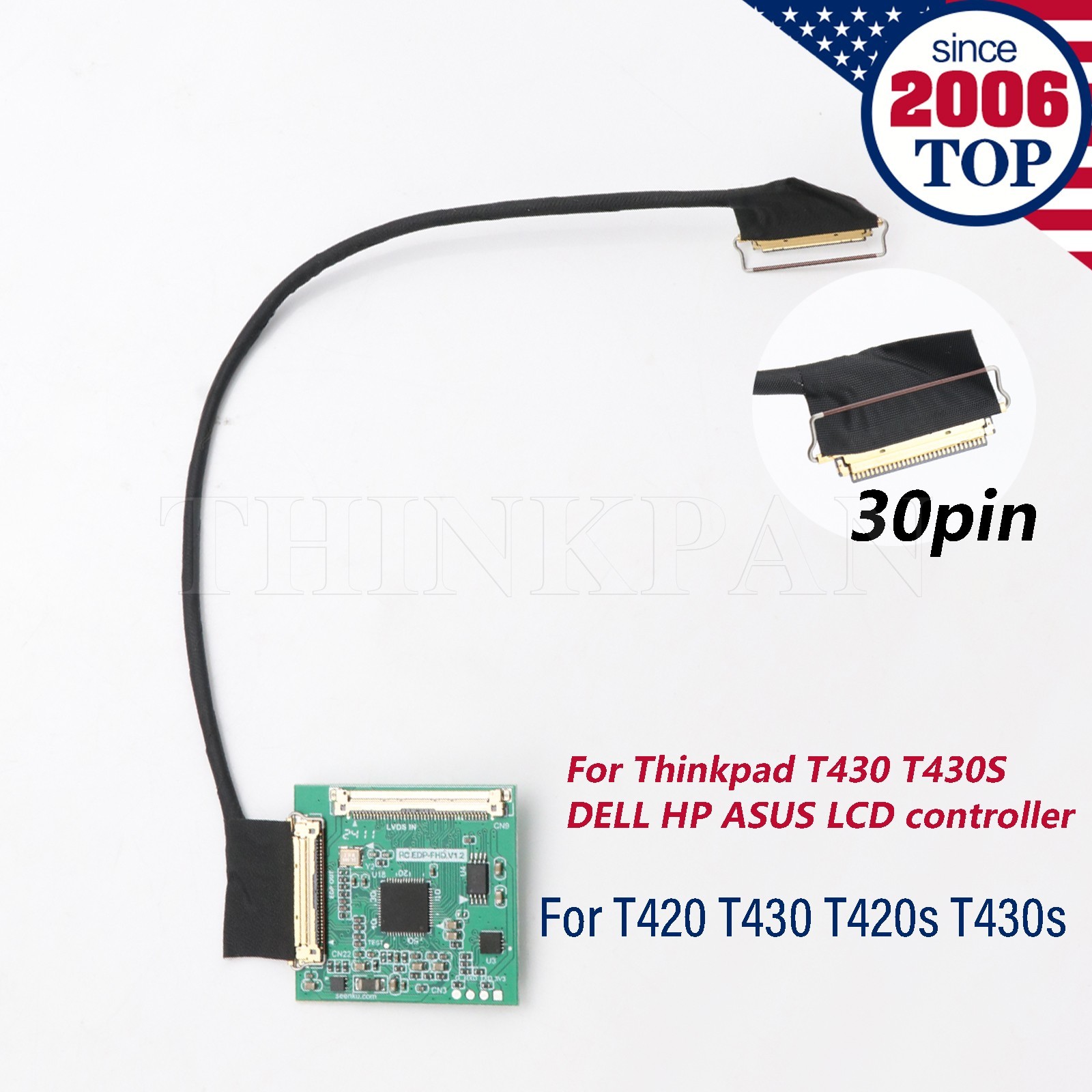 1080p IPS FHD Upgrade Kit for Thinkpad T430 T430S DELL HP ASUS LCD controller