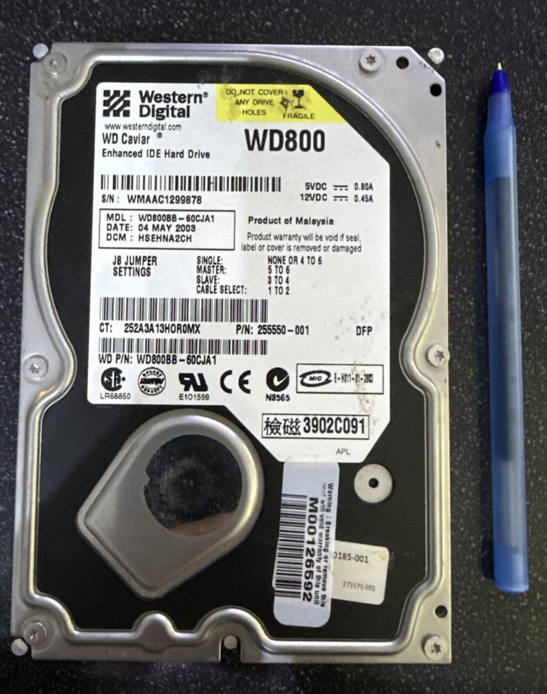 Wester Digital - WD800BB Caviar Ultra ATA/100 7200 RPM