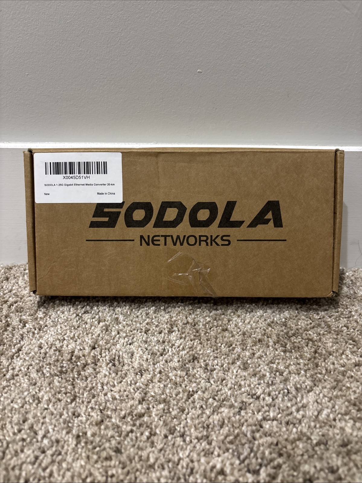 Sodola Gigabit Ethernet Media Converter, Multi Mode Dual LC Fiber to Ethernet