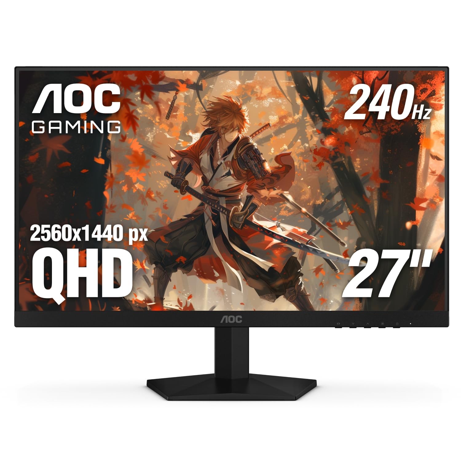 AOC 27 Inch QHD Gaming Monitor 240Hz 0.3ms Overclock 260Hz IPS 2560x1440