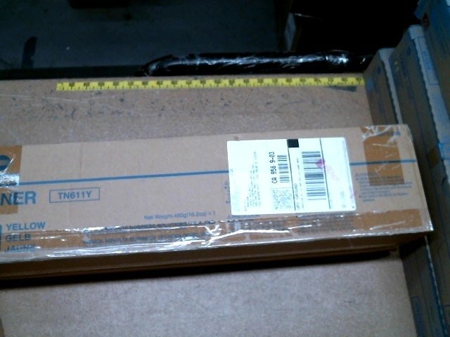 Genuine Konica Minolta TN611Y (A070230) Yellow Toner Cartridge - Damaged Box