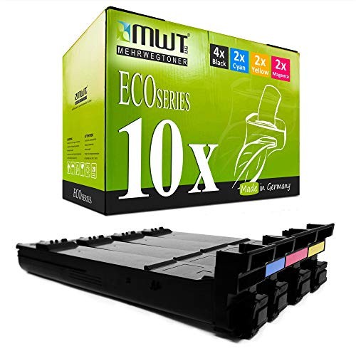 Eurotone 10x Toner Cartridge Compatible for HP CB381A+CB382A+CB383A+CB390A B3E30A