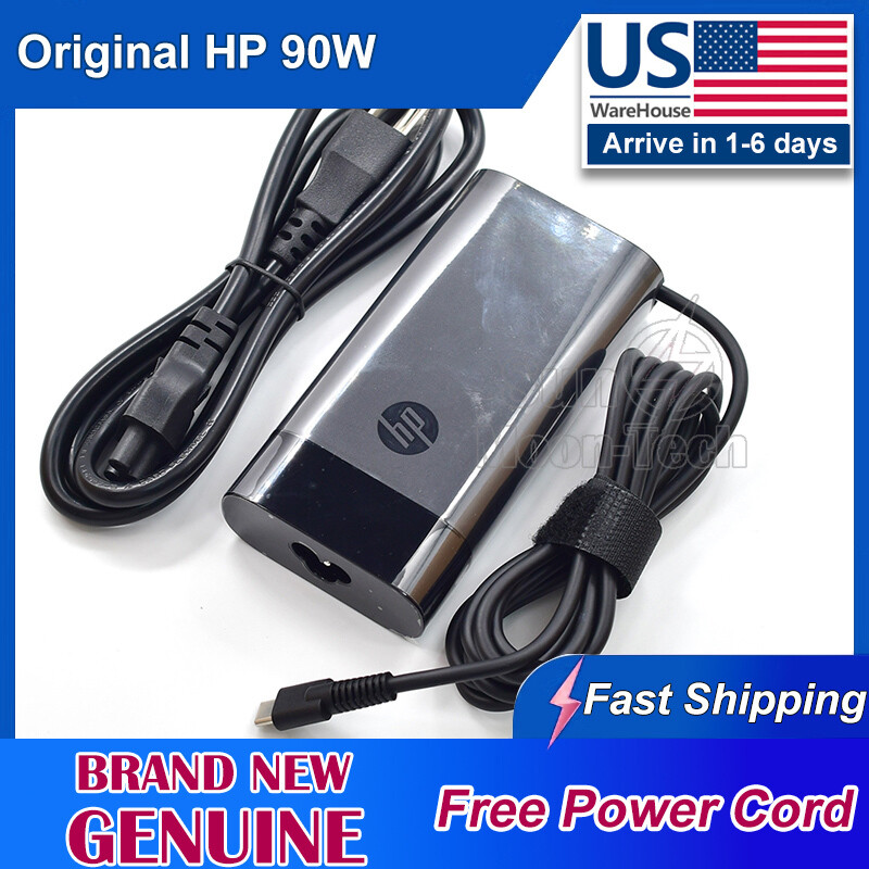 Original 90W Charger USB-C Adapter for HP Spectre x360 15-df0007nf 5EM30EA