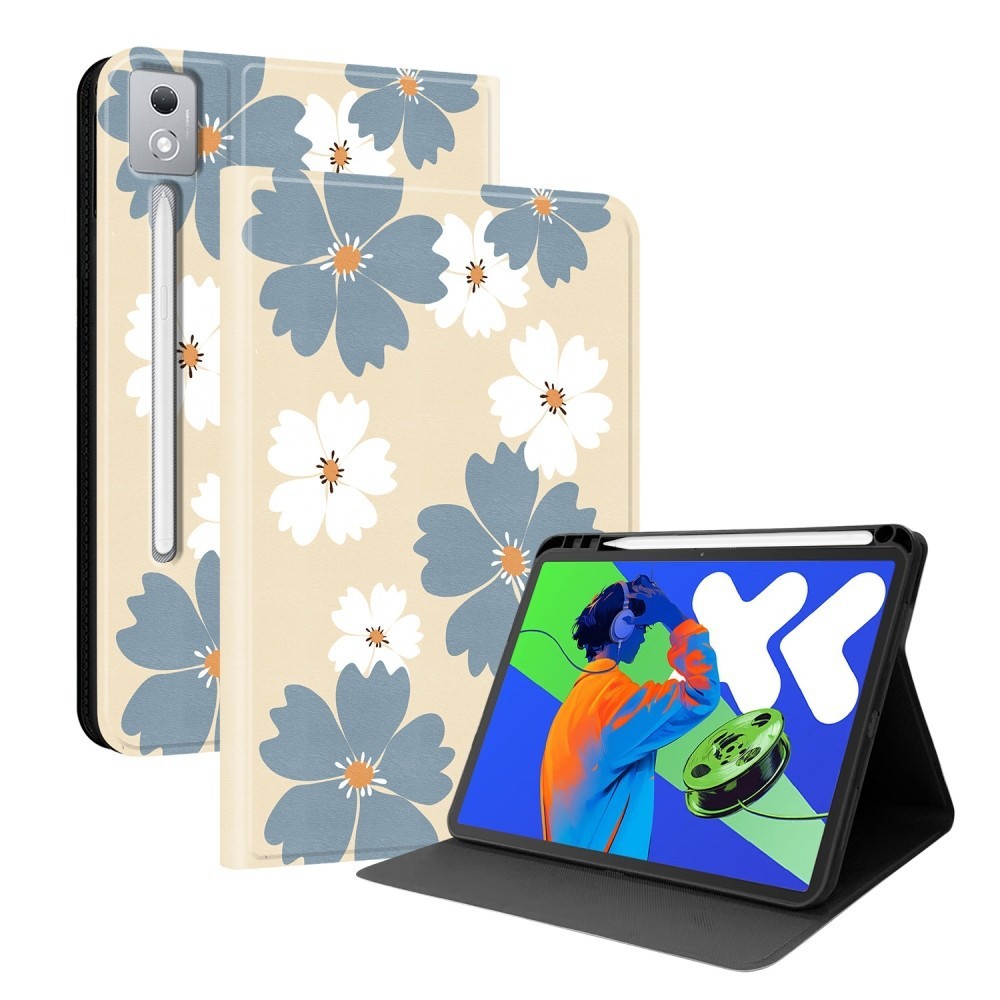 Lion Butterfly Flower Tablet Case For Lenovo Idea Tab Pro TB373FU 12.7 inch 2025