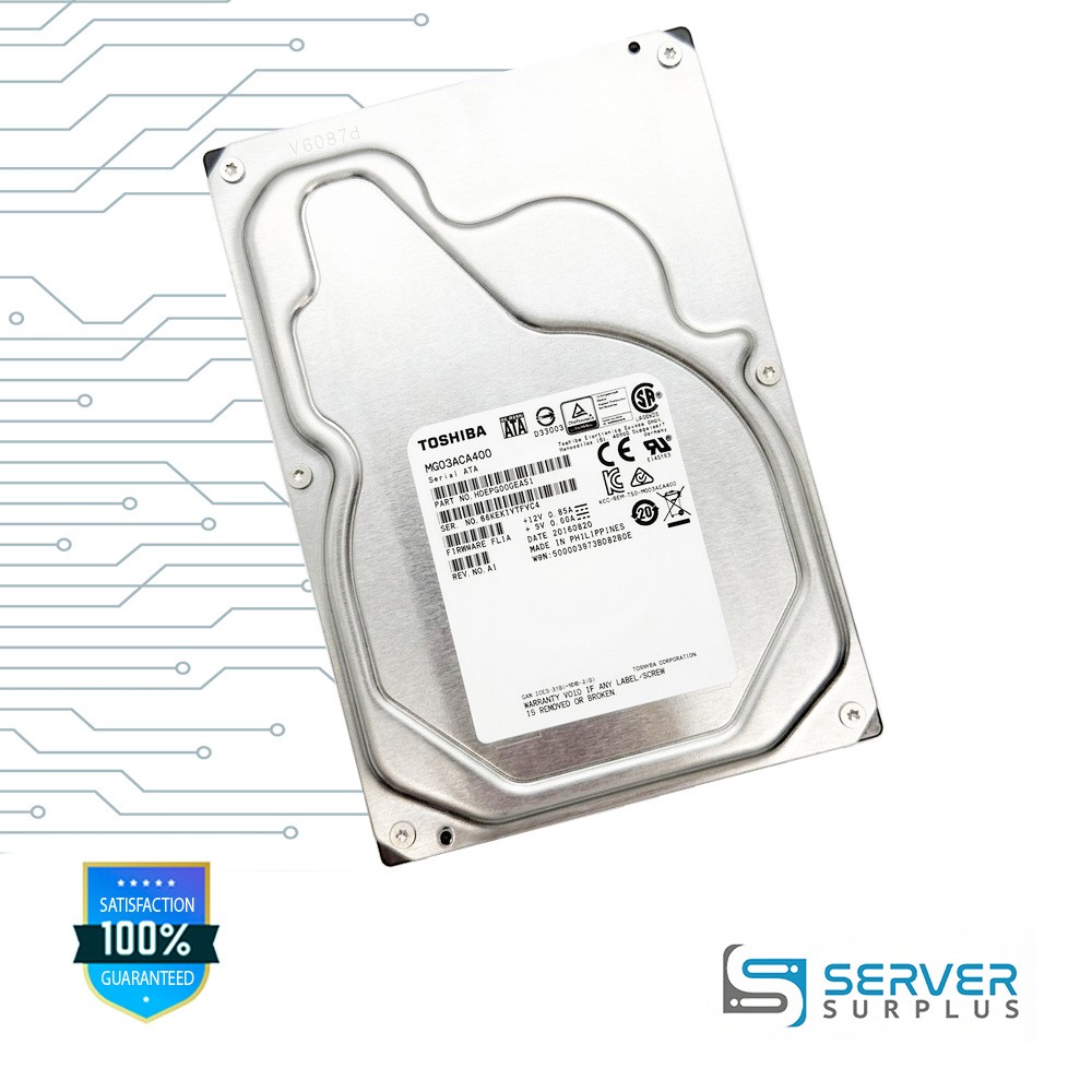 Toshiba MG03ACA400 4TB SATA 3.5 in Enterprise HDD | HDEPQ00GEA51