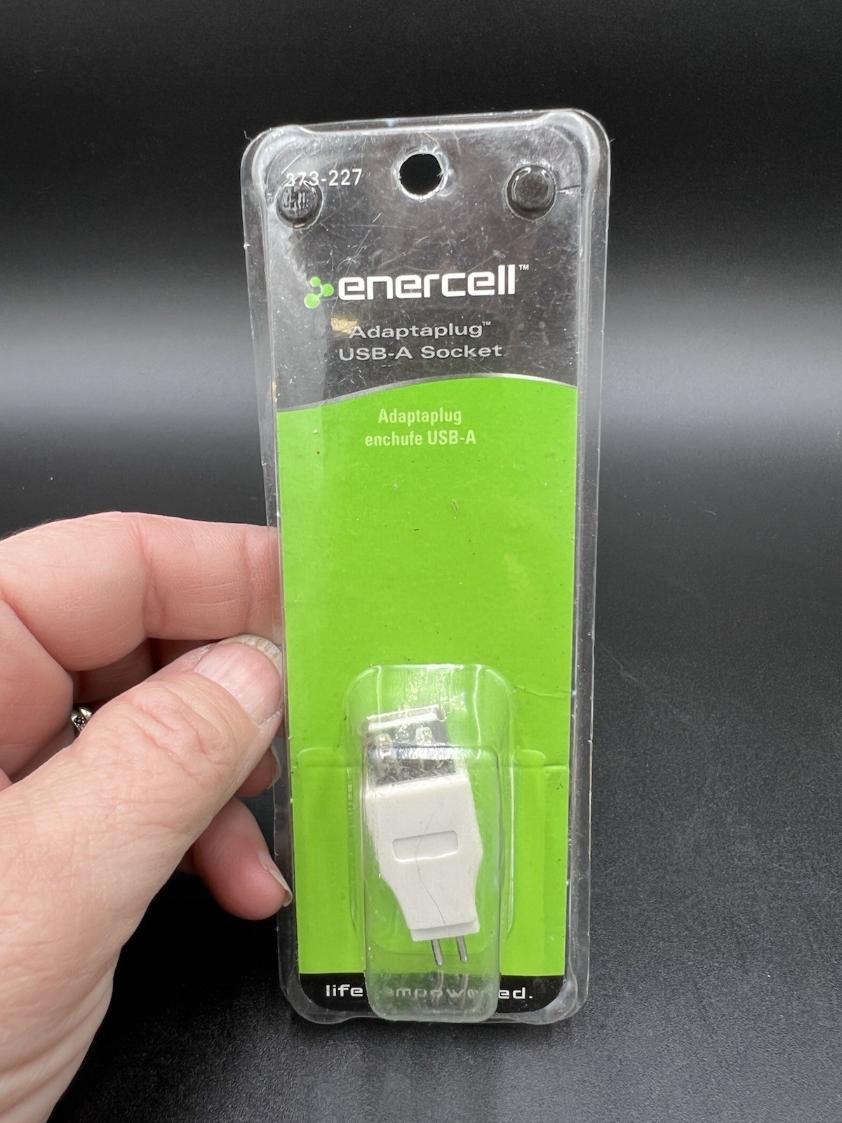 Enercell Adaptaplug USB-A Socket Tip Adapter 5V Power NEW