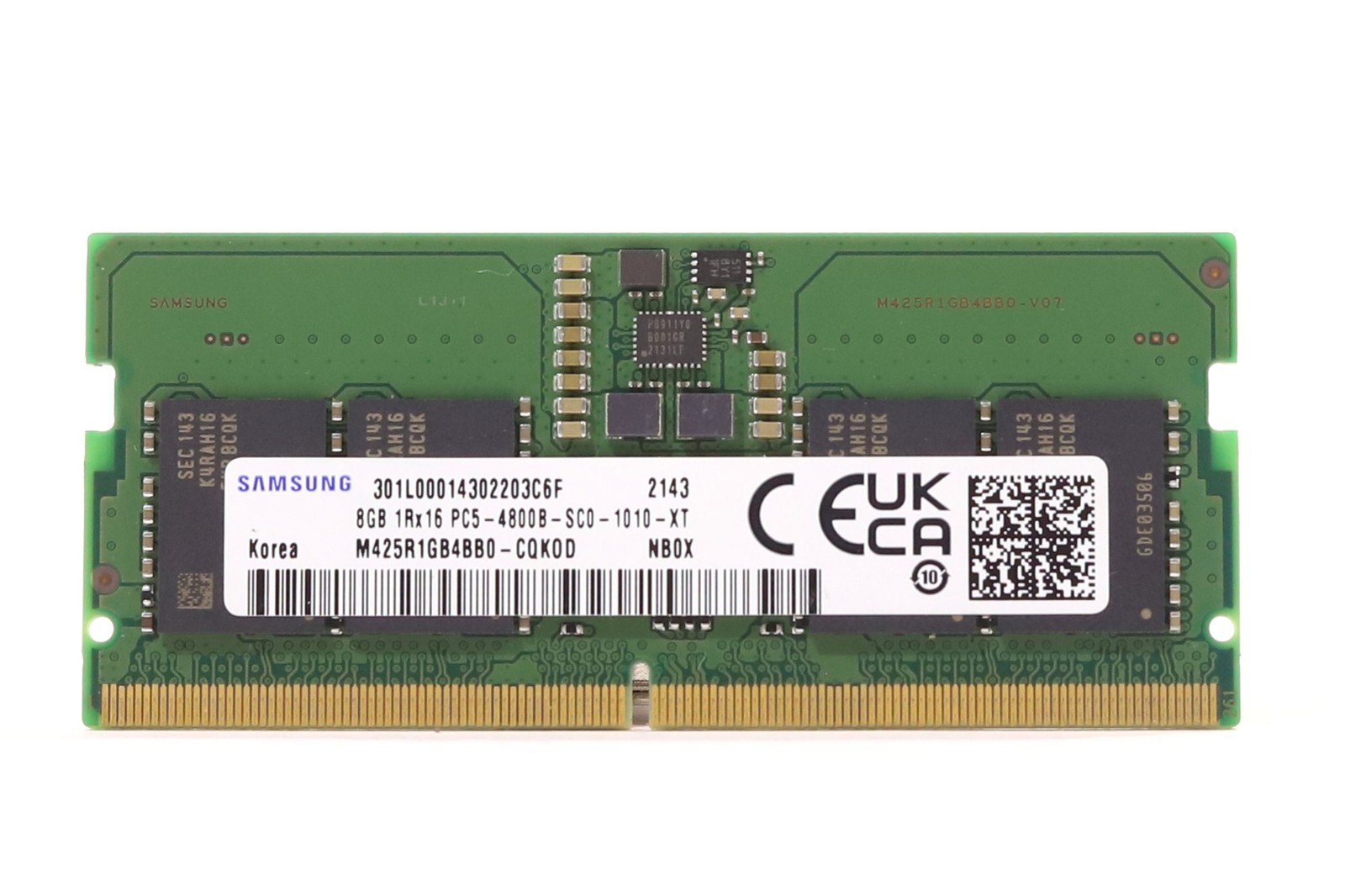 Samsung 8GB 1Rx16 PC5-4800B-SC0-1010-XT Laptop Memory P/N: M425R1GB4BB0-CQK0D