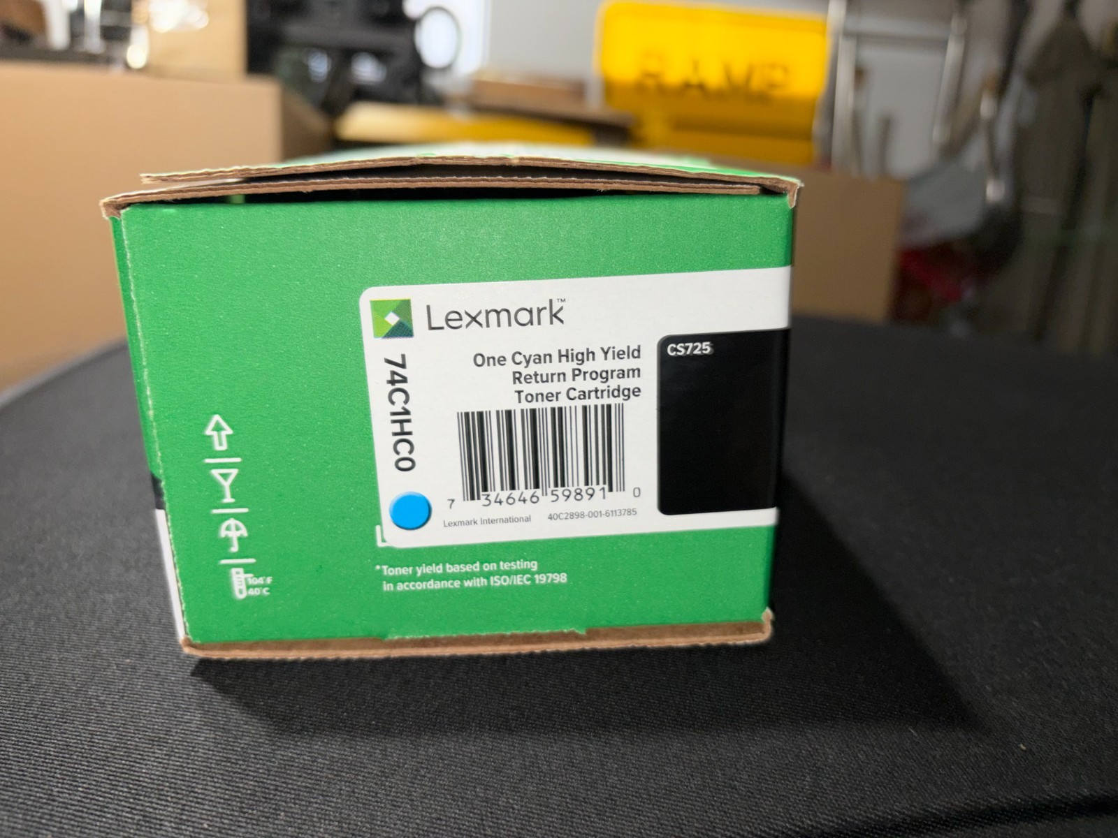 Lexmark Original Toner 74C1HC0 Cyan High Yield BRAND NEW SEALED AND FRESH