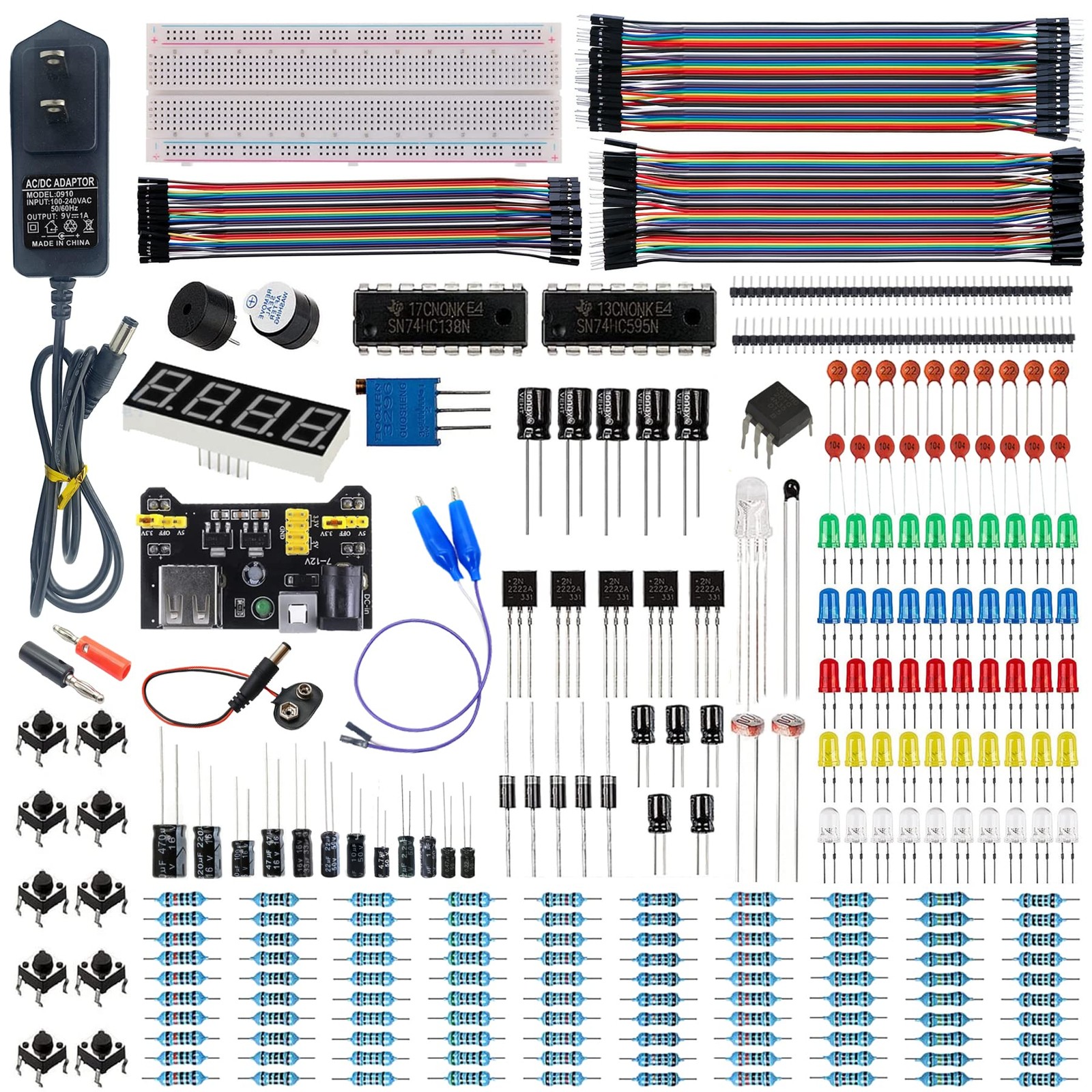 Minidodoca Upgraded Electronics Component Fun Kit Arduino starter kit -333pcs