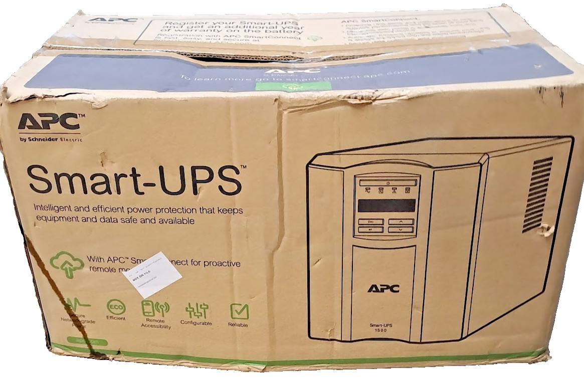 APC SMT1500C Smart-UPS 1500VA 120V Uninterruptible Power Supply NEW IN BOX