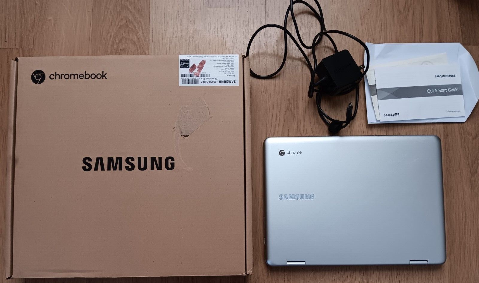 Samsung Chromebook Plus #1 Silver 520QAB-K02 12.2" FHD Touch Convertible 2-in-1