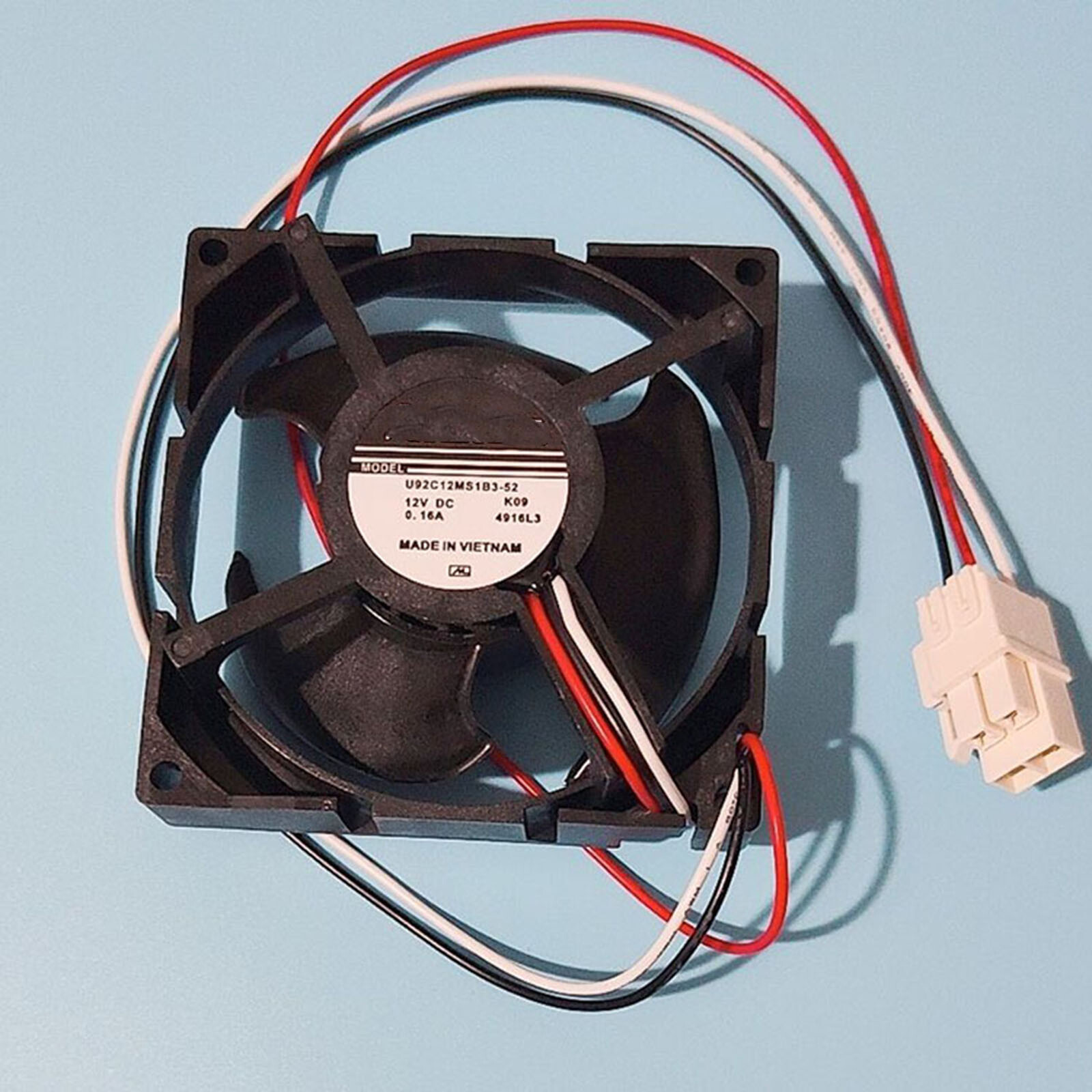 Cooling Fan For Nidec 12V 0.16A 9CM U92C12MS1B3-52 Refrigerator Cooler