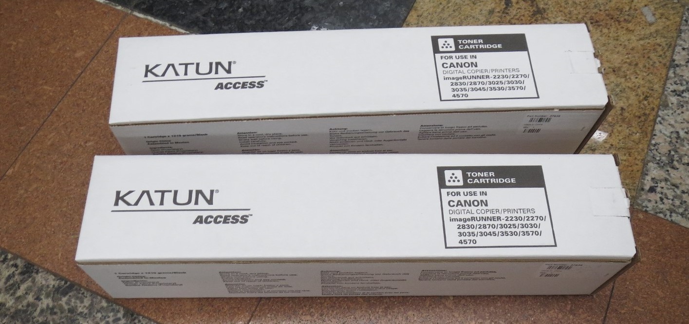 LOT OF 2 NEW KATUN CANON GPR-15 TONER IR 2230/2270/2830/2870/3025/3030 #37638 