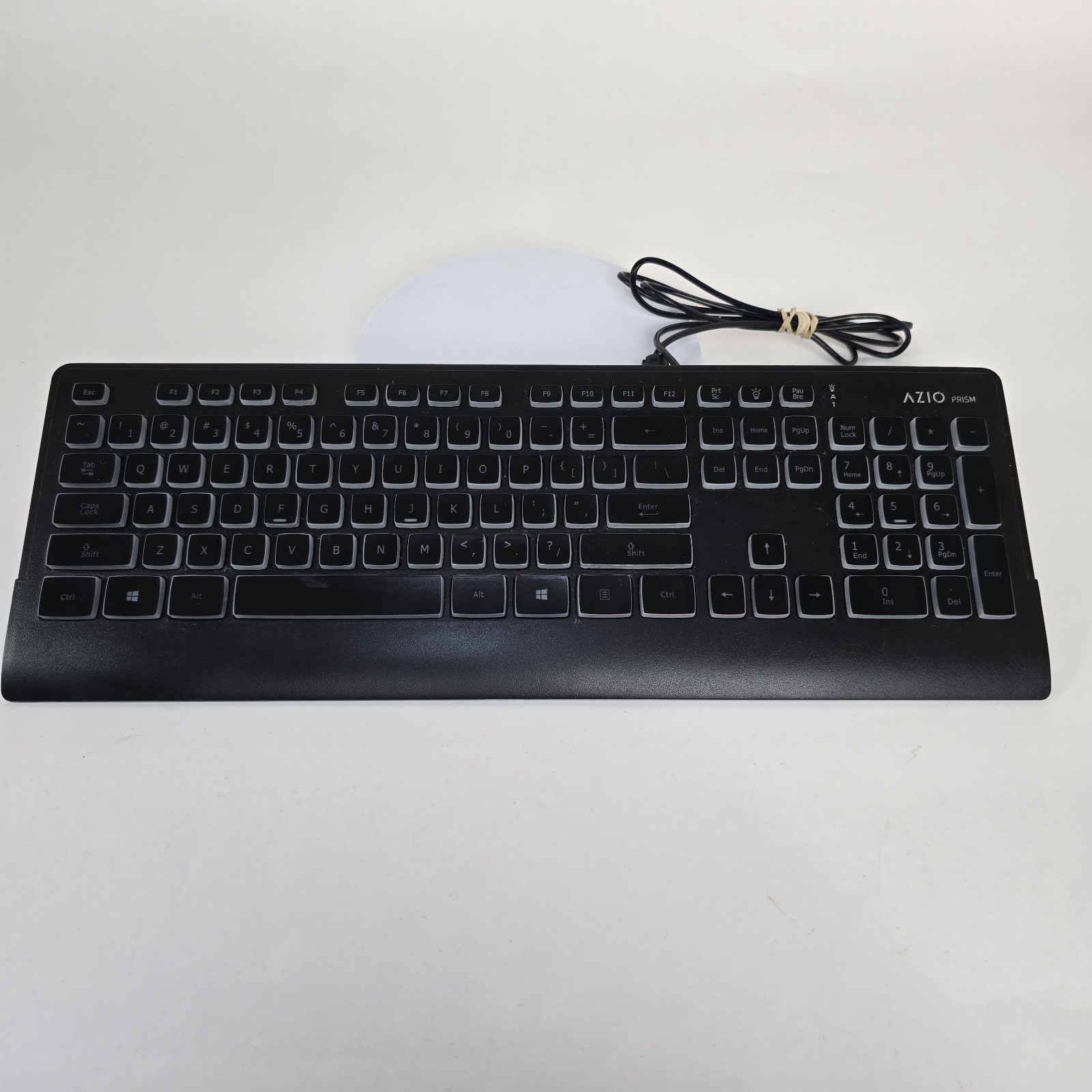 Azio Prism Mechanical Keyboard KB507 RGB Backlit Tested Working