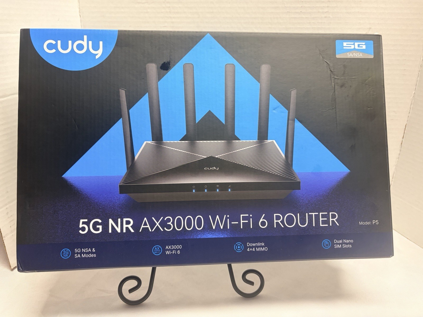 Cudy 5G NR SA/NSA AX3000 WiFi 6 CPE Router AX3000 Dual Nano Sim Slots