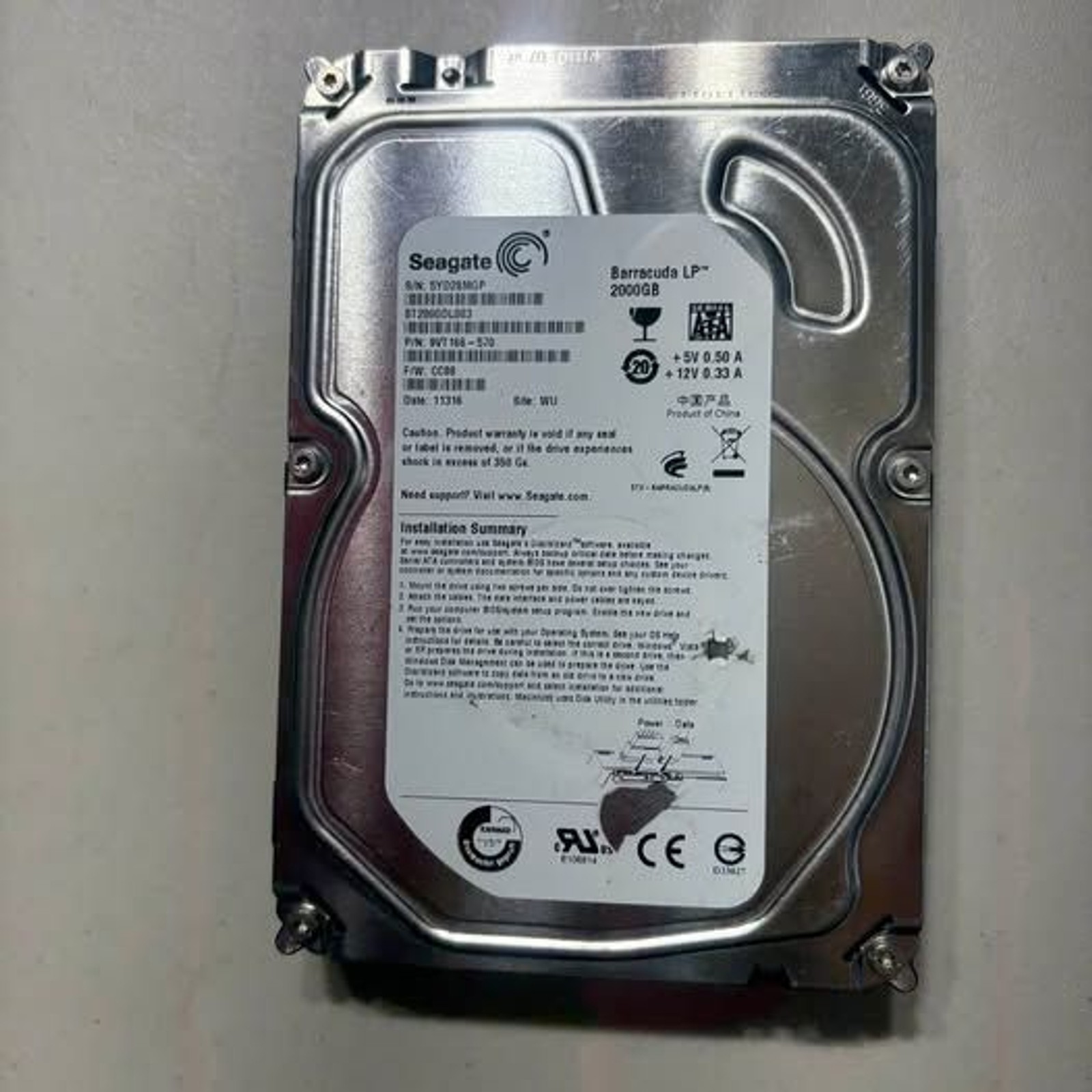 Seagate Barracuda LP 2000GB Hard Drive