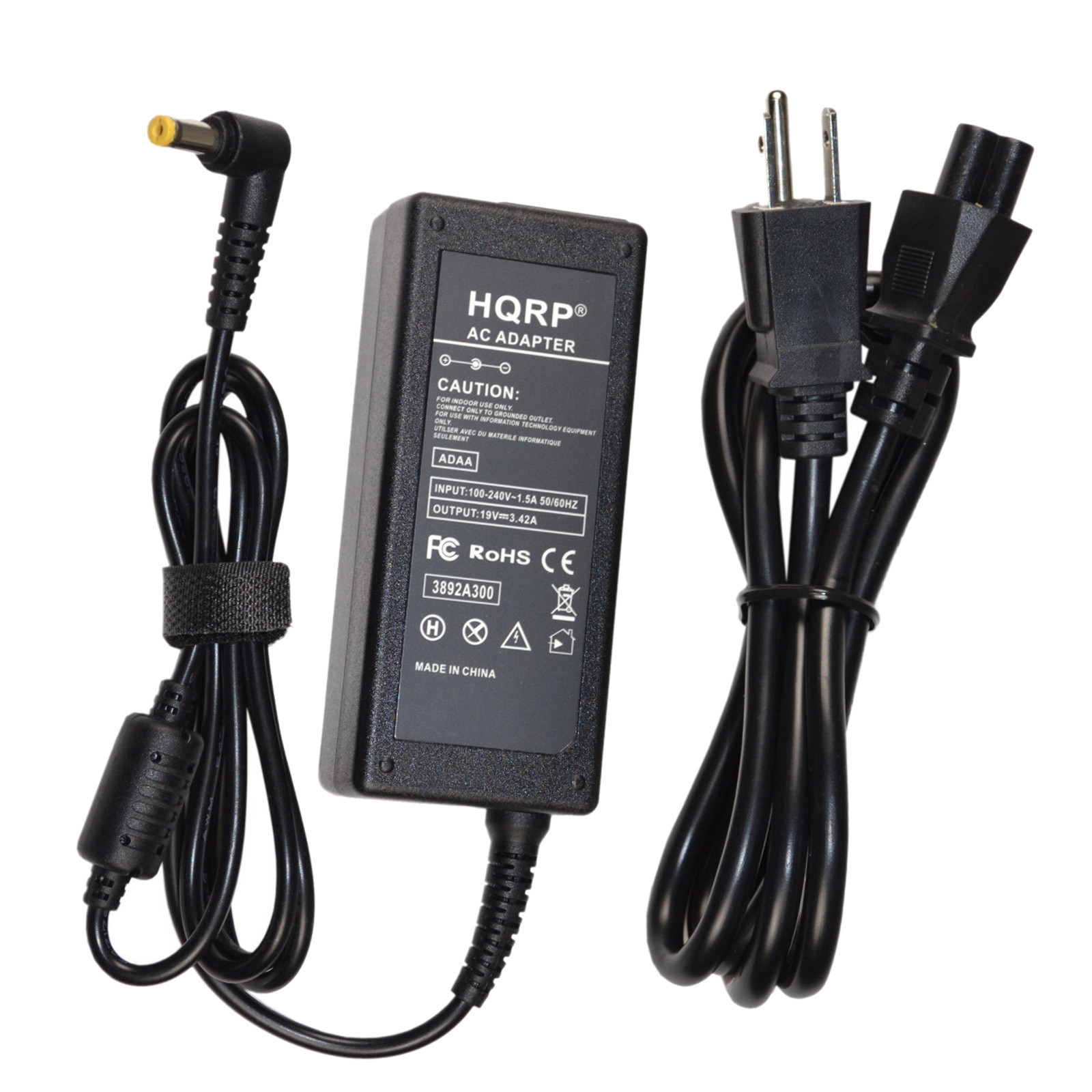 HQRP AC Power Adapter for Acer Aspire 5740-5513, 5740-5749, 5740-5780, 5740-5847