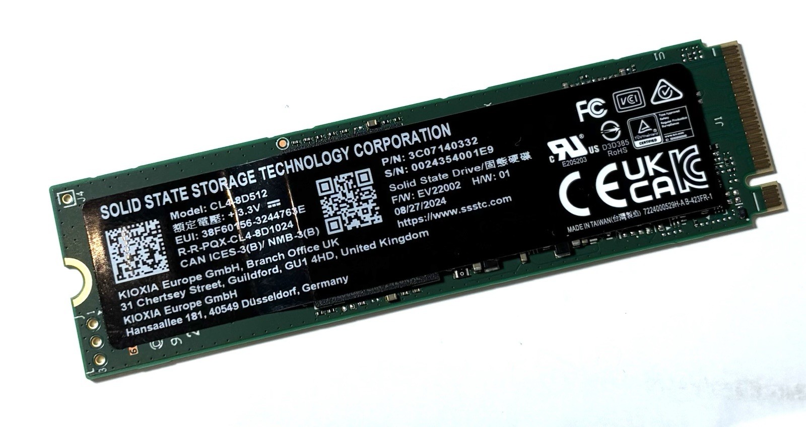 SSSTC CL4-8D512 512GB M.2 NVMe PCIe® Gen4 x4 SSD DRIVE
