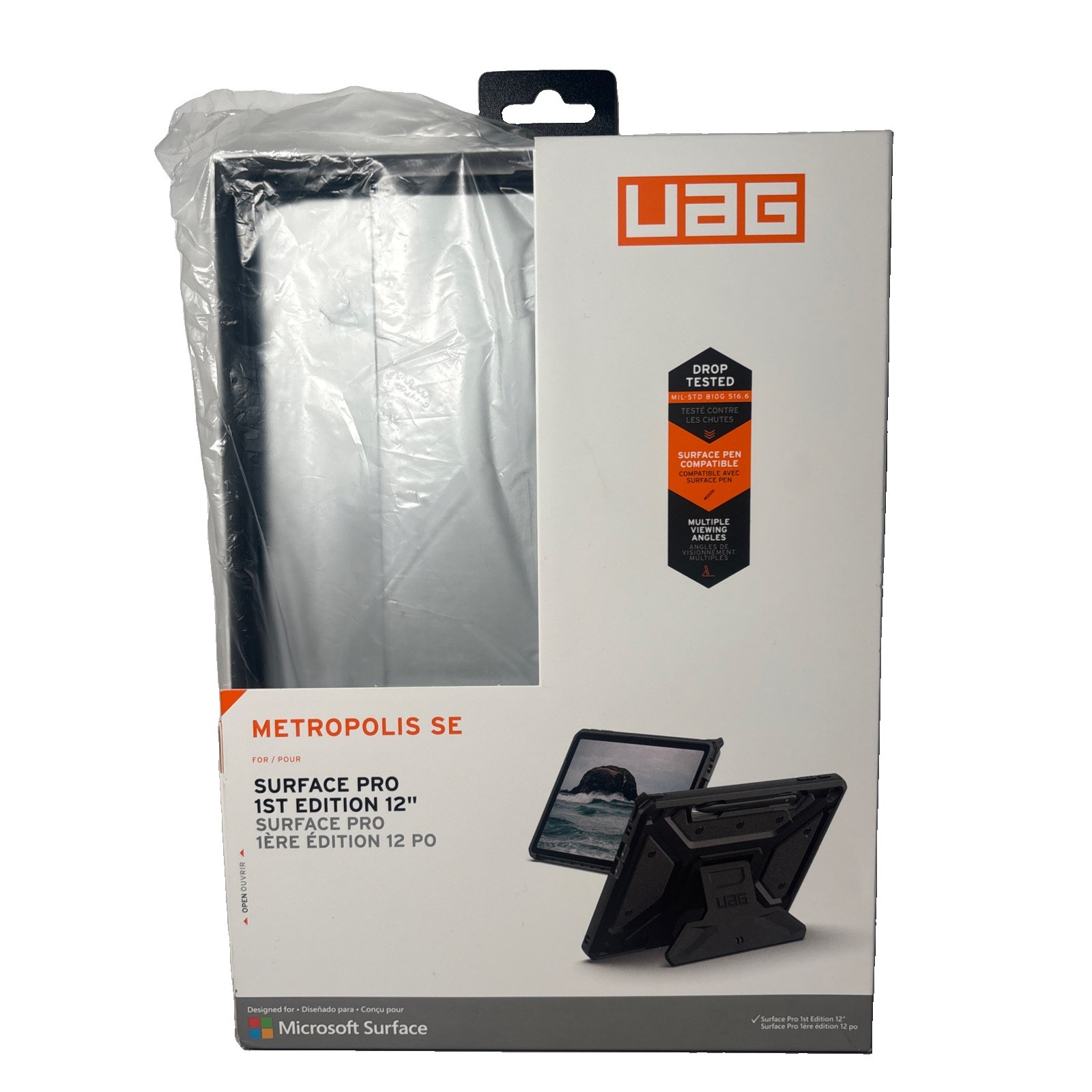 URBAN ARMOR GEAR UAG Designed for Microsoft Surface Pro 1st Edition Case-Black