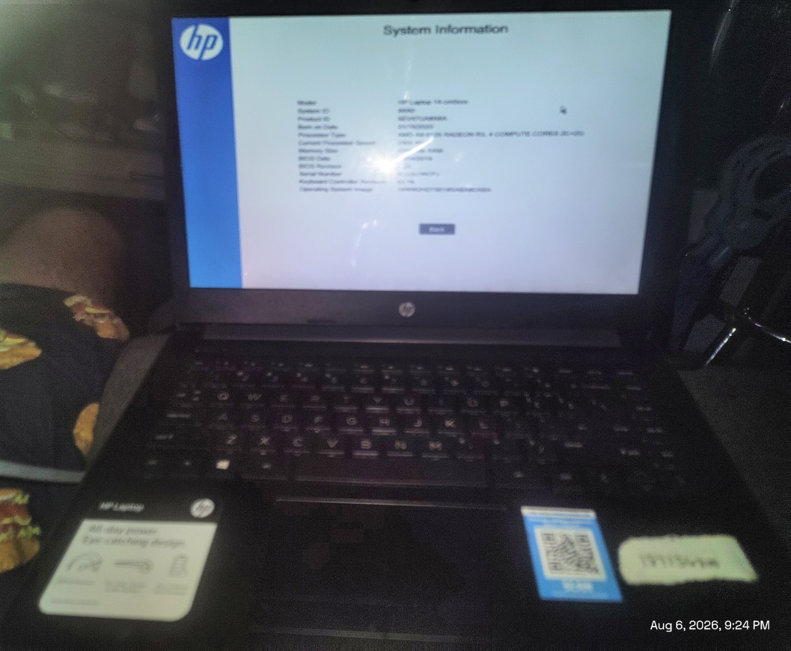 HP 14-cm0046nr 14" Notebook - A-Series A4-9125 - 4GB RAM - 500GB HDD 7703