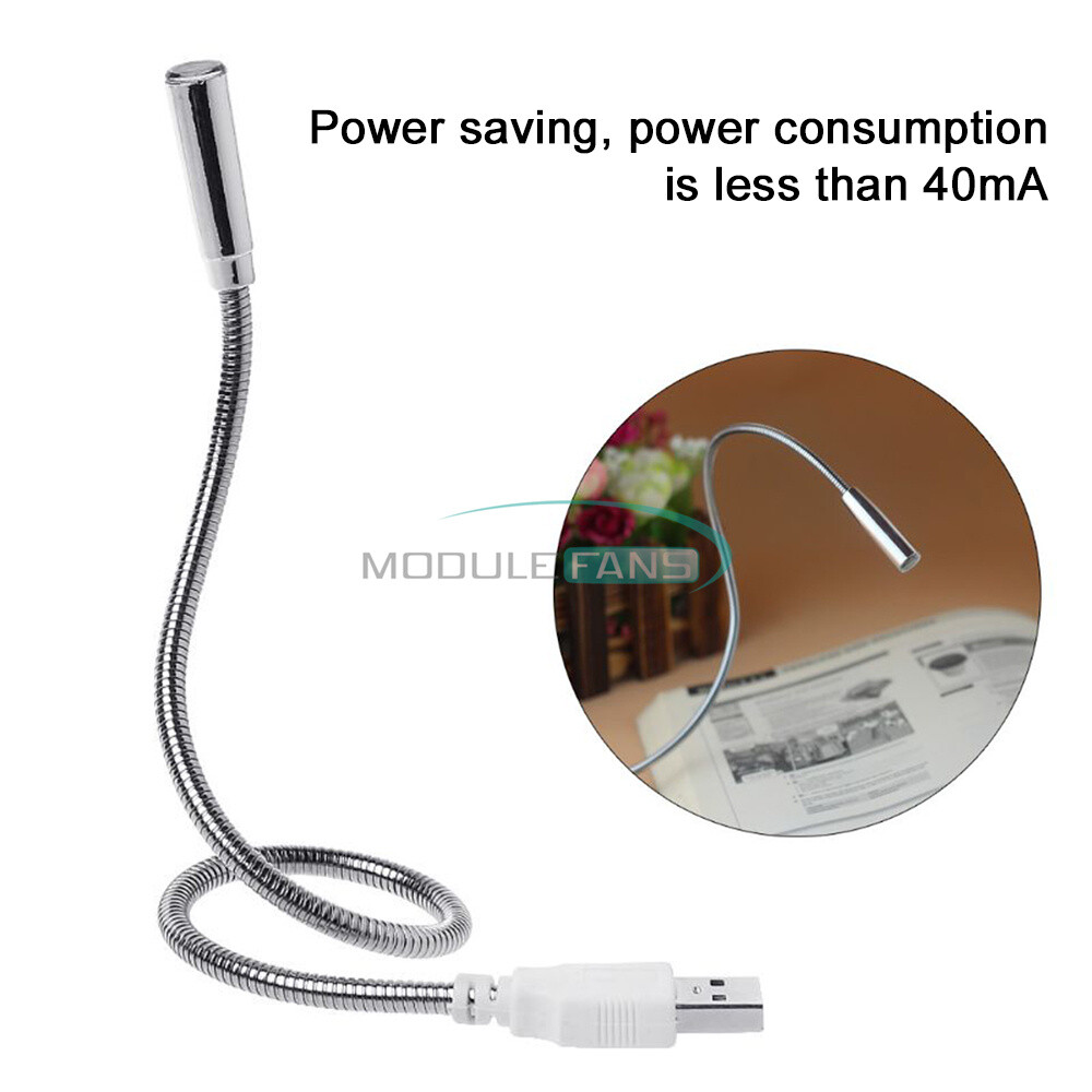 Portable USB Flexible Night Light PC Notebook Laptop LED Lamp Soft White Light