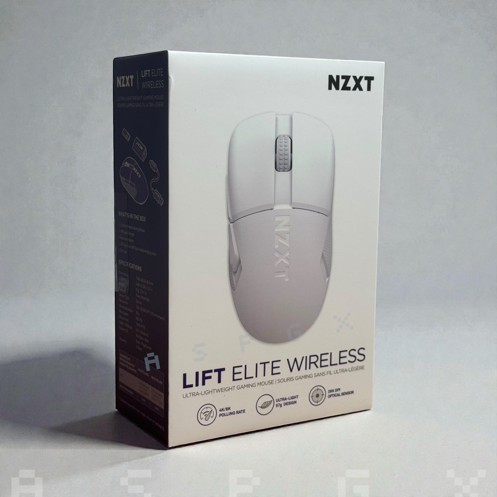 NZXT - Lift Elite Wireless Gaming Mouse with 4K/8K Polling Rates - Wireless