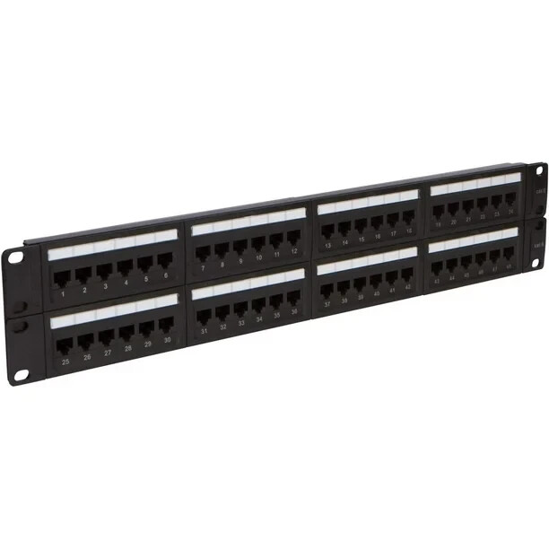 ICC CAT6 Patch Panel with 48 Ports and 2 RMS in (icmpp4860v)