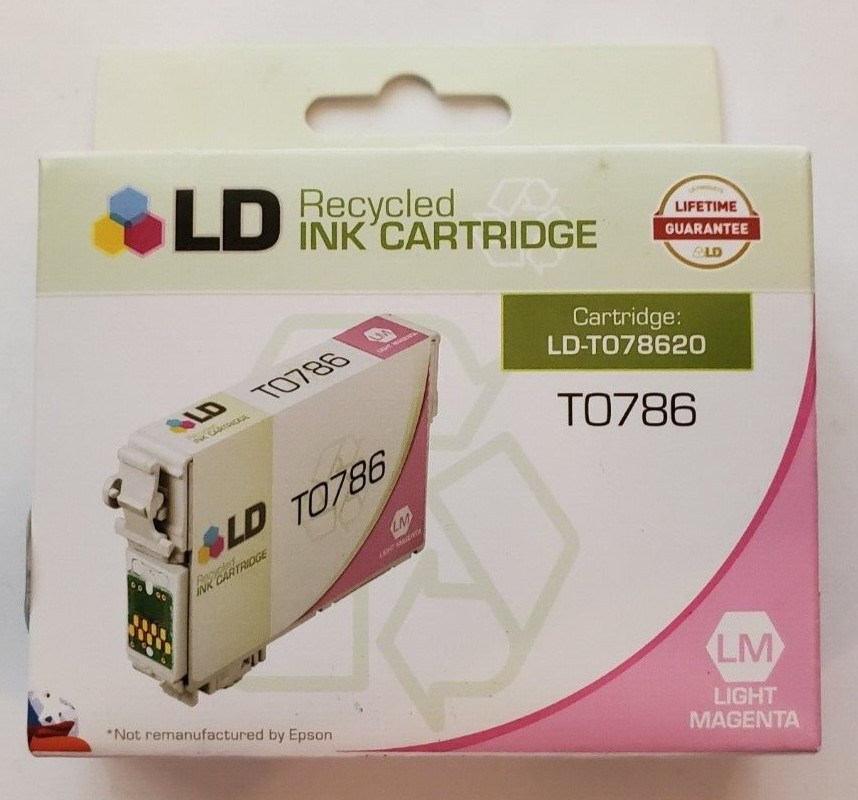 LD T078620 78 Light Magenta Ink Cartridge for Epson R260 R280 R380 RX580 RX595