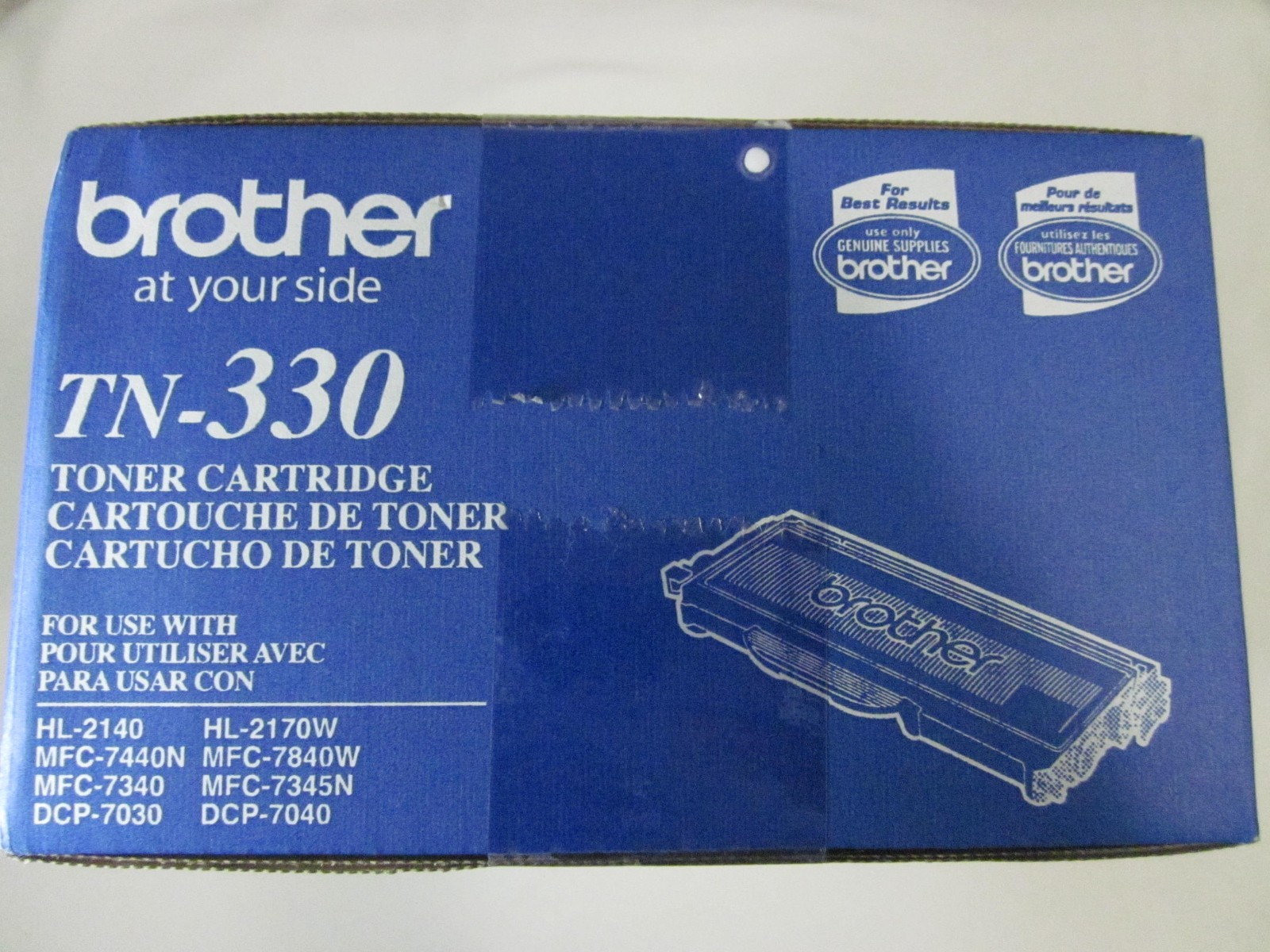 Genuine Brother TN-330 Toner Cartridge Black Brand New Factory Sealed OEM Box