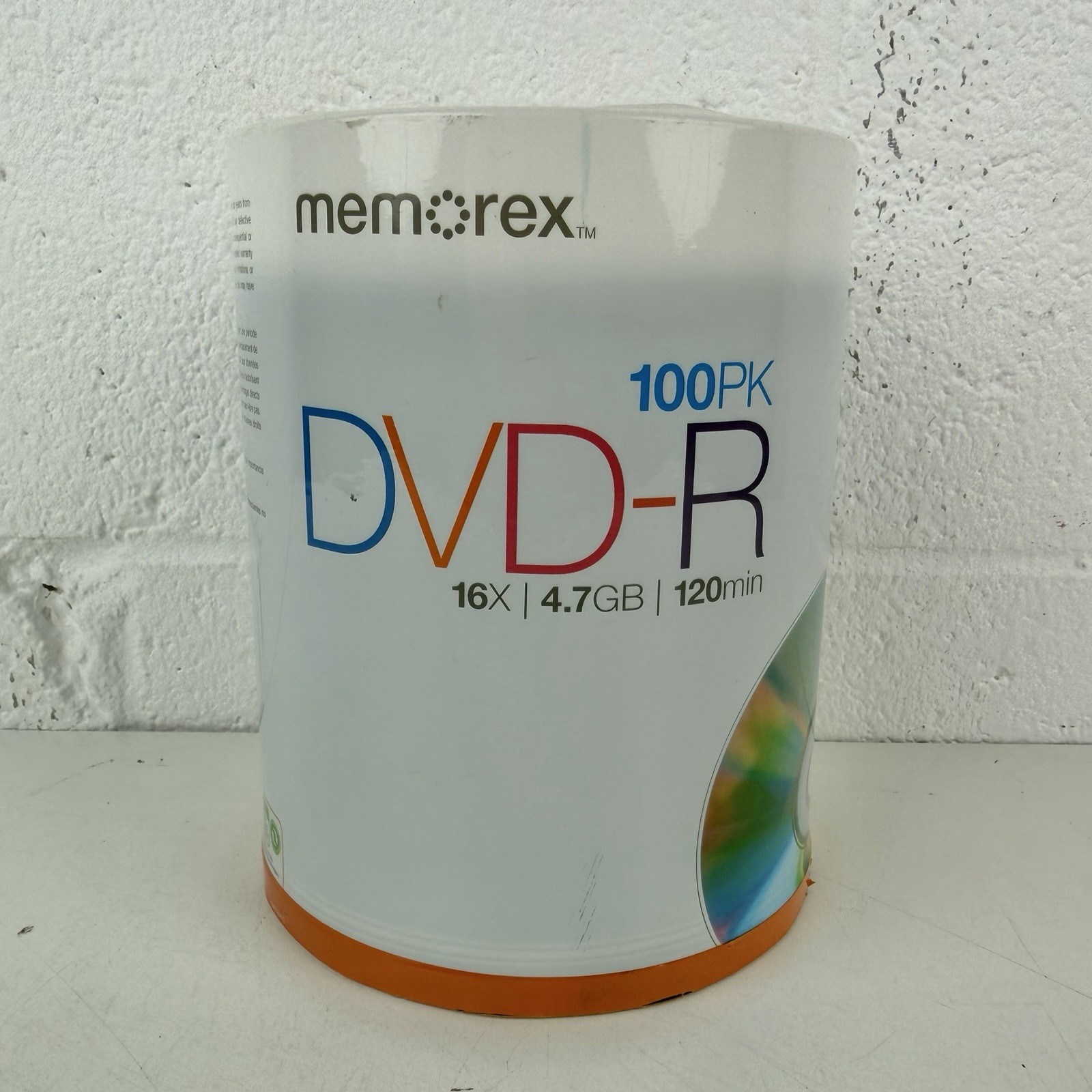 Memorex DVD-R 100 Pack 4.7 GB Up To 16X Speed 120 Min Video Sealed New