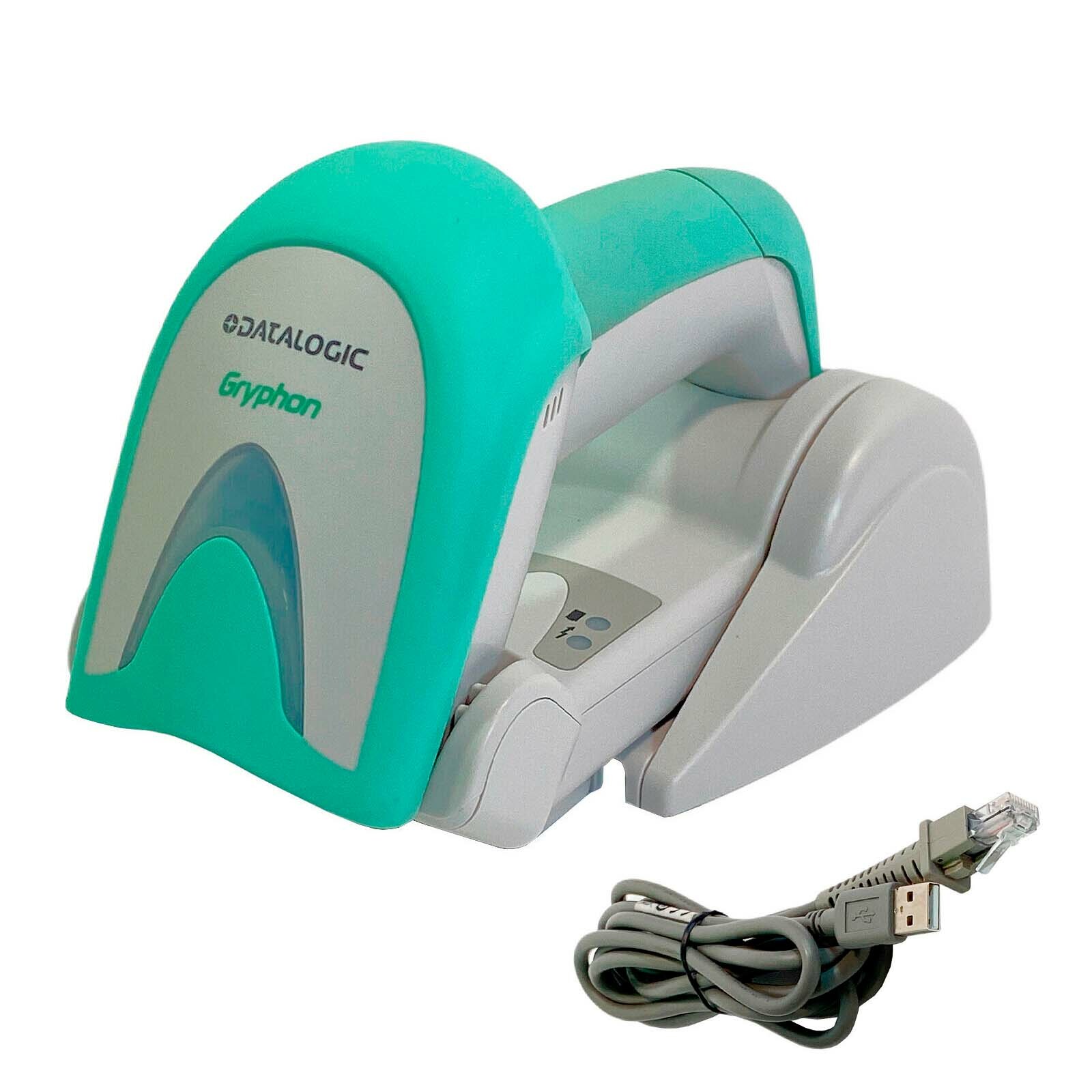LOT OF 5 Datalogic Gryphon GBT4400-HC 2D Barcode Scanner with Charging Cradle