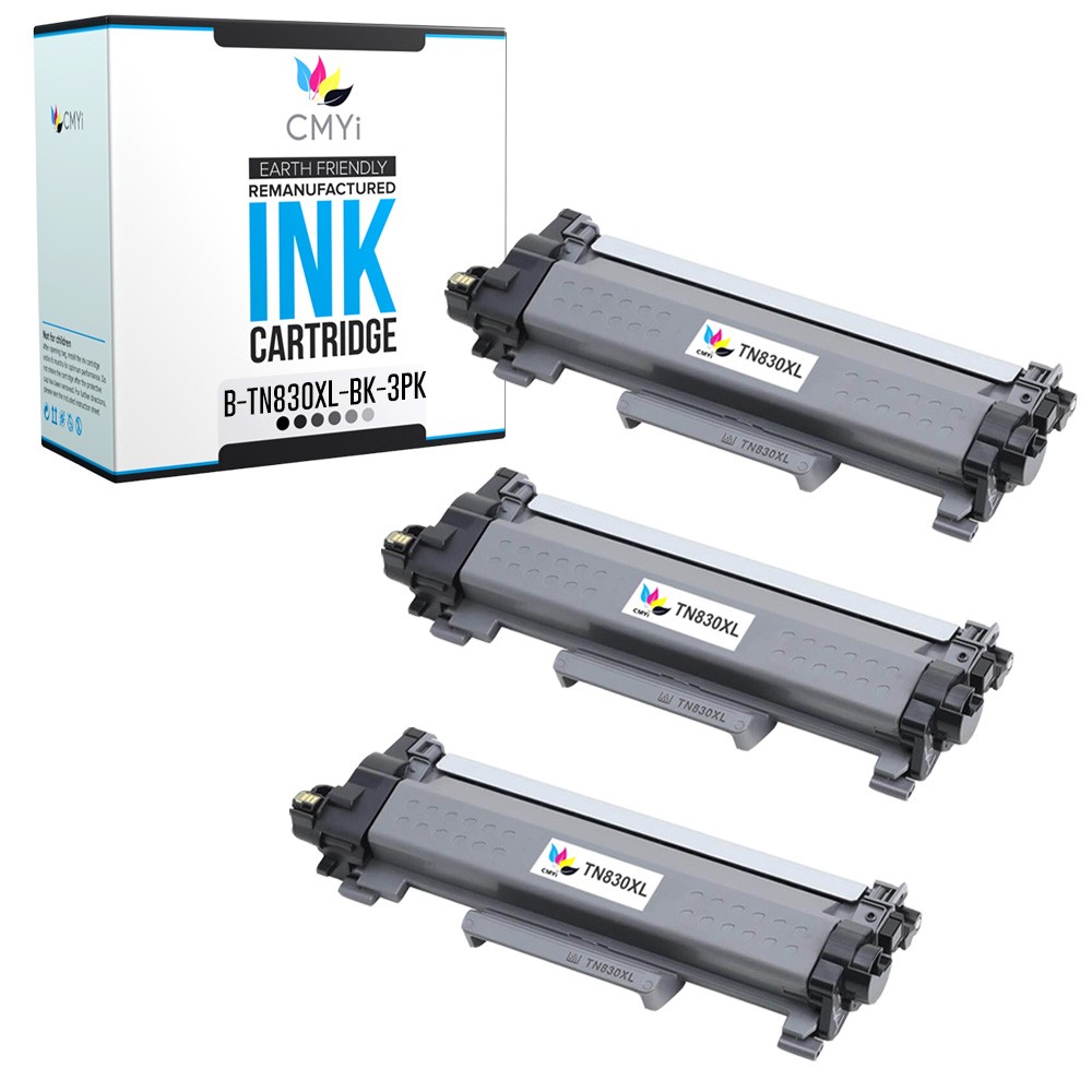 CMYi 3-Pack Compatible TN-830XL Toner Cartridge fits Brother HL-L2460DW L2465DW