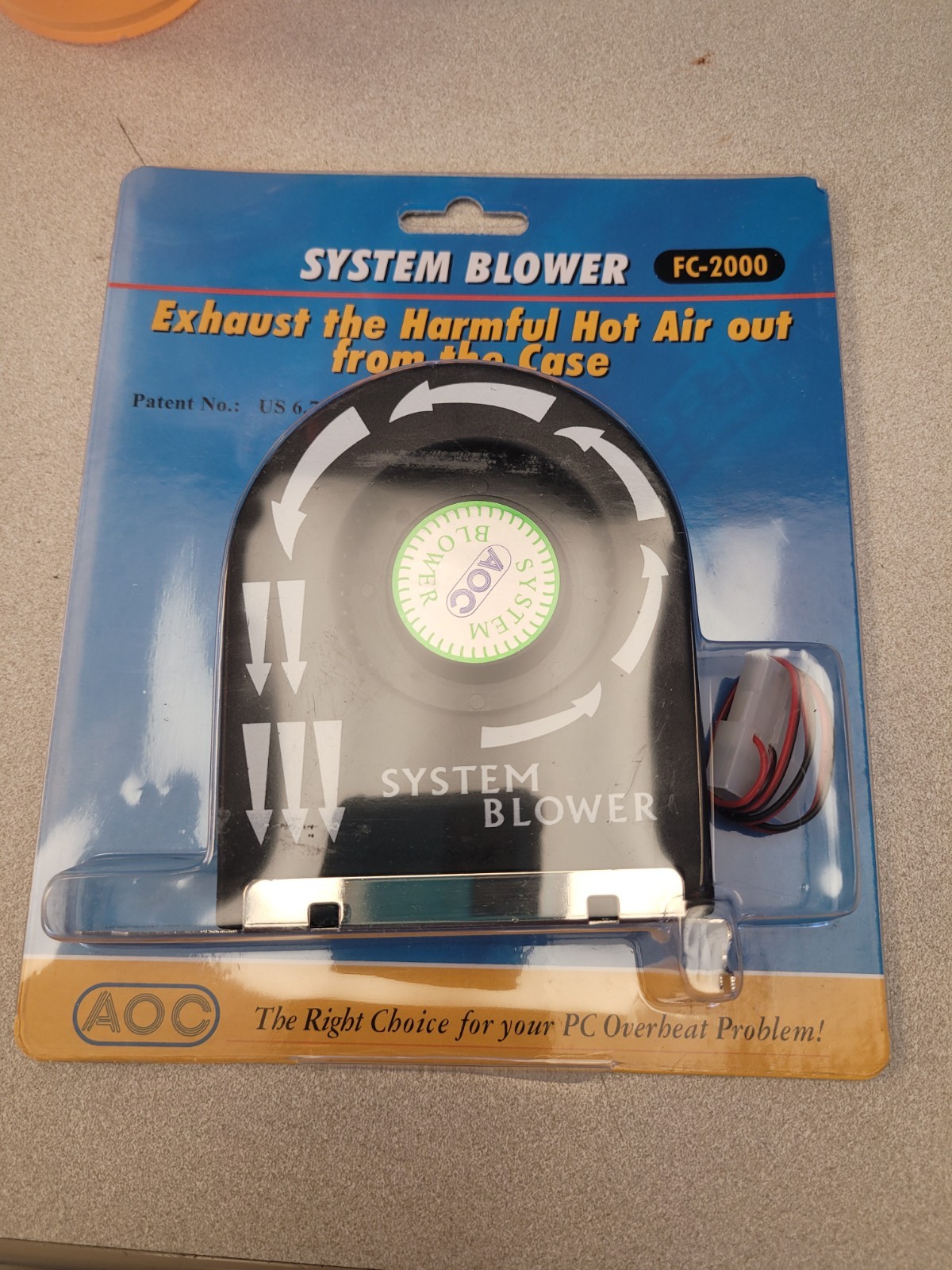 High Airflow Ball Bearing System Blower Case Slot Fan/Graphic Cooler FC-2000