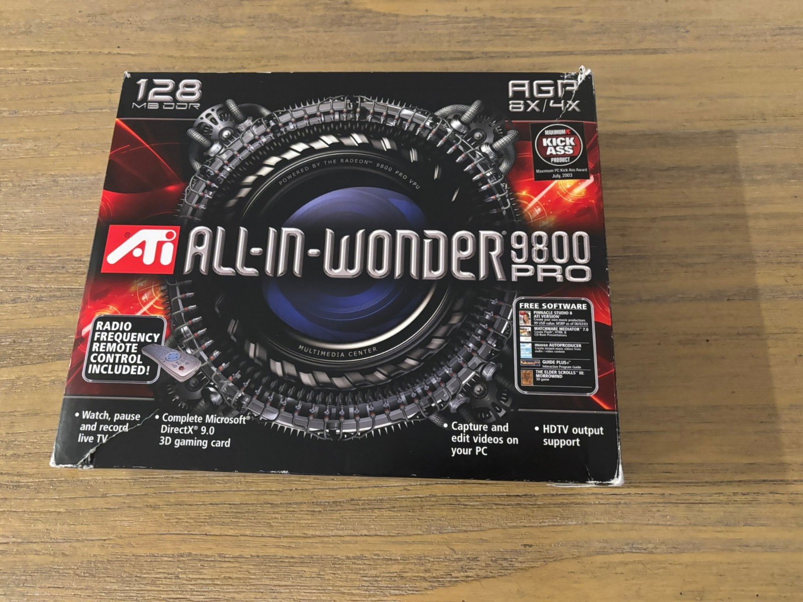 ATI ALL-IN-WONDER 9800 PRO 128MB AGP 8X/4X