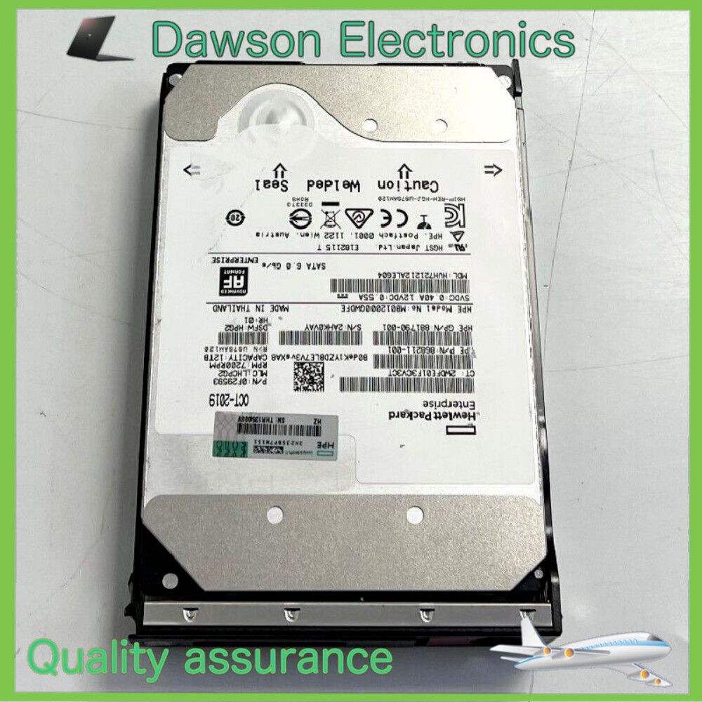 HPE 881787-B21 882401-001 3.5" 12TB SATA 6G 7.2K LFF HDD Hard Drive