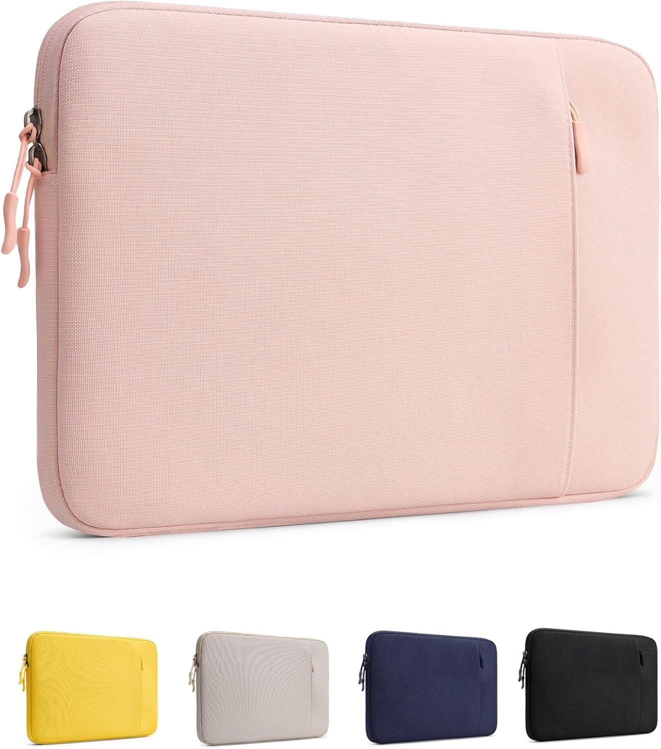 Blush Laptop Sleeve for MacBook Neo 13" 2026, Slim Travel Case with Pocket