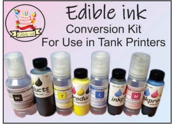 Edible Ink Conversion Kit For Use In  Epson Eco Tank Printers