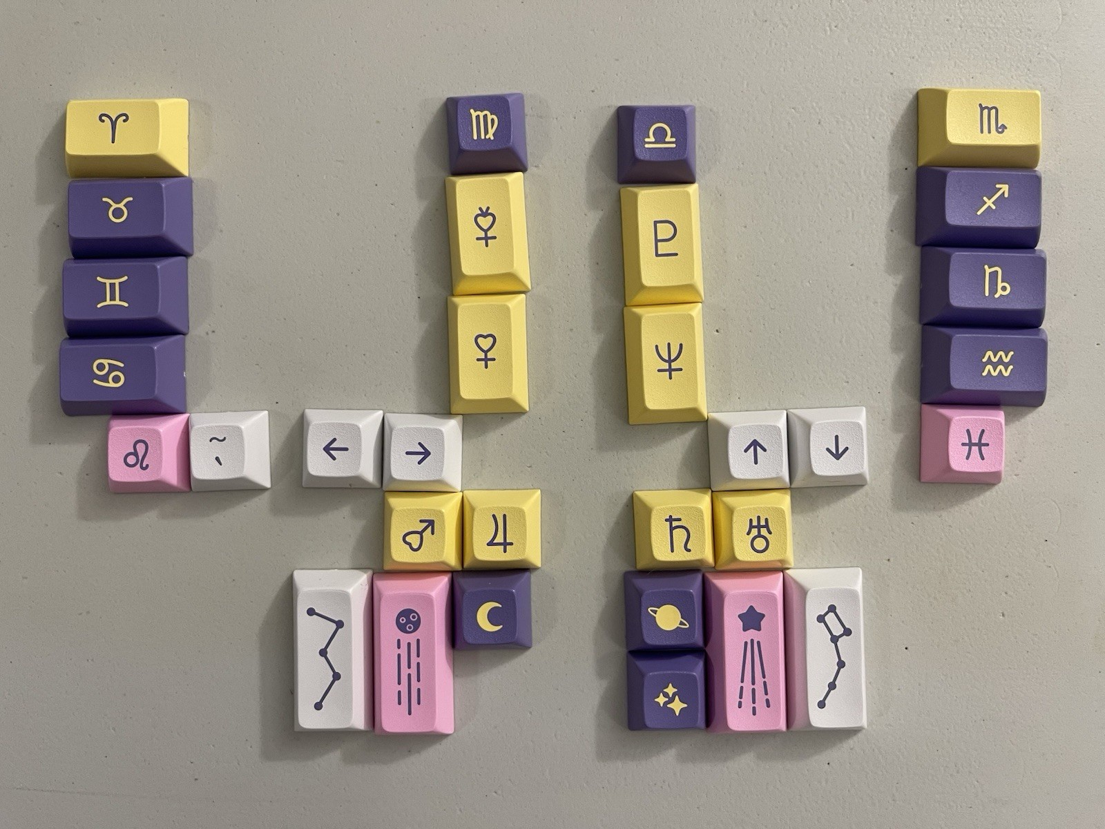Drop DSA Astrolokeys Keycaps by Sailorhg & Cassidoo - Ergo Icons Kit