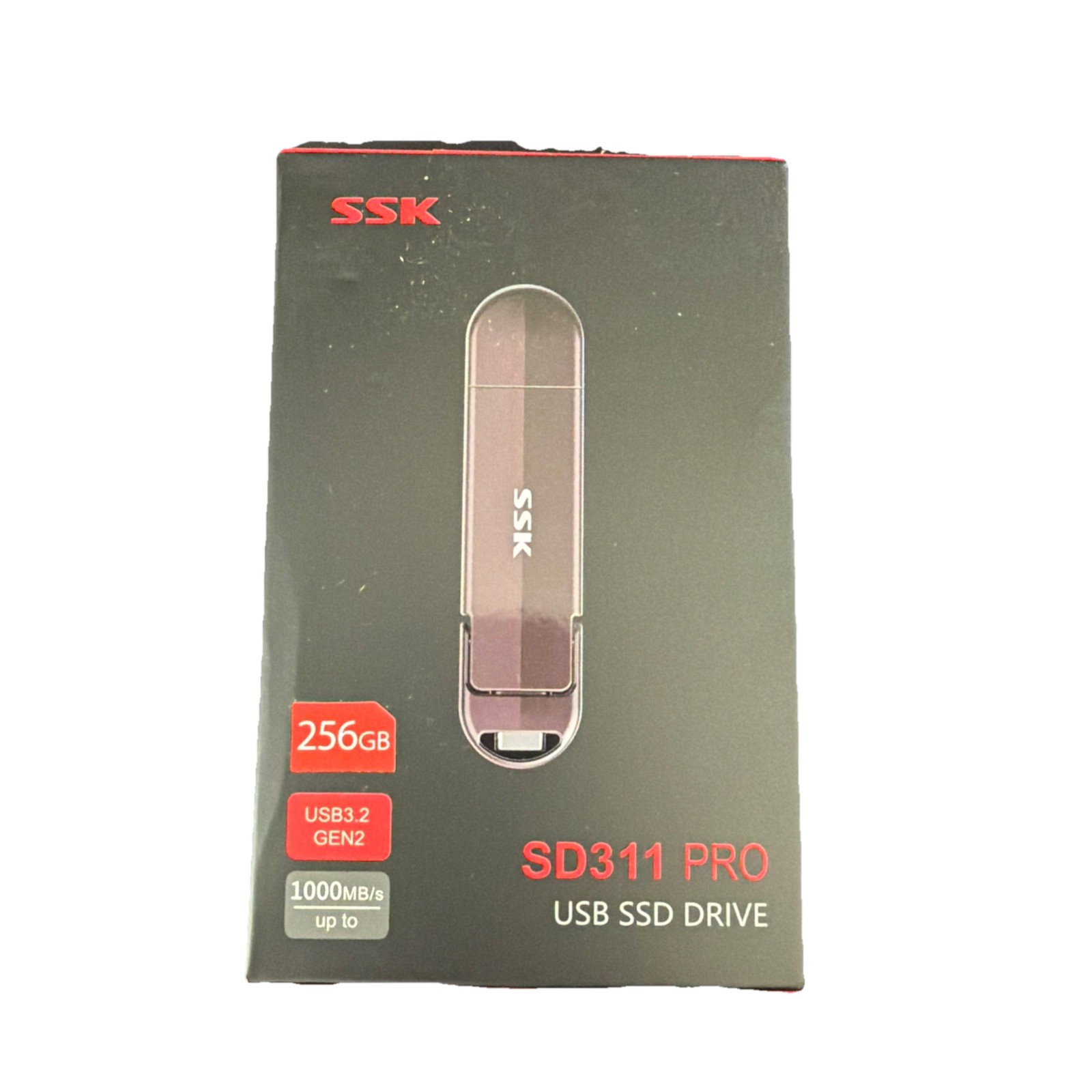 SSK SD311 Pro 256GB USB SSD Drive – USB 3.2 Gen2, Up to 1000MB/s, Portable