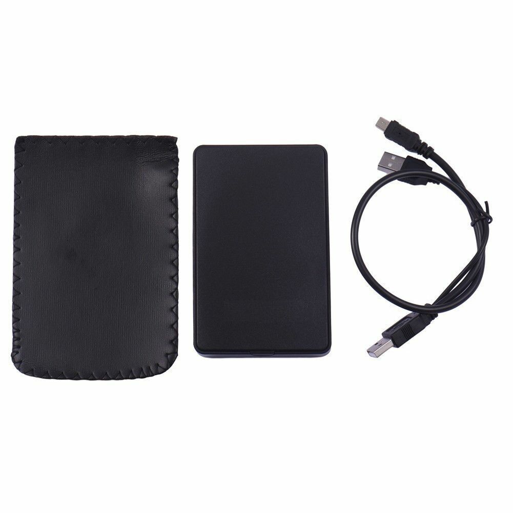 CableVantage 2.5" Inch Sata USB 2.0 Hard Drive HDD Enclosure Black Blue Silver