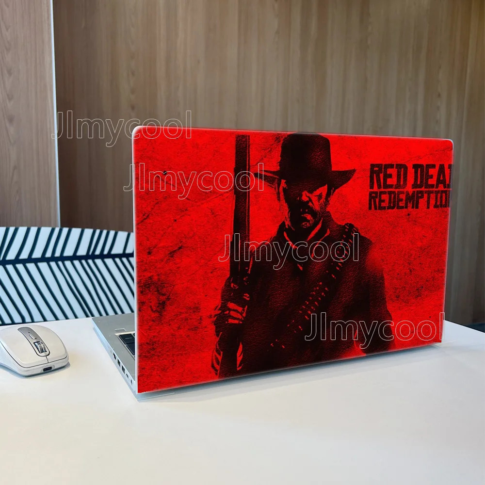 2 Pack Red Style MAN Pattern Laptop Art Decal Case Universal Laptop Skin