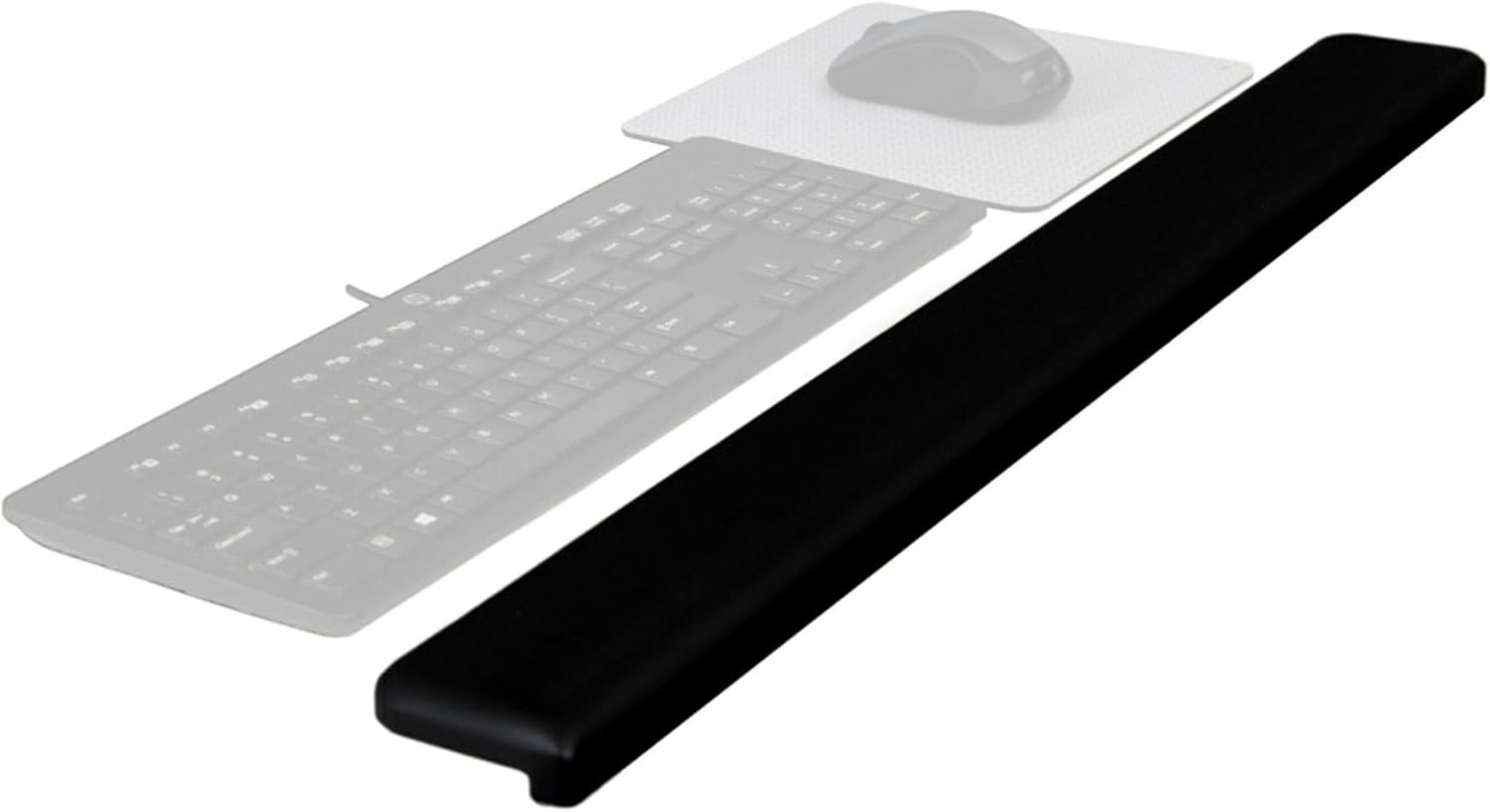 3M Gel Wrist Rest for Standing Desks, Wraps around Edge of Desk for Comfort, Non