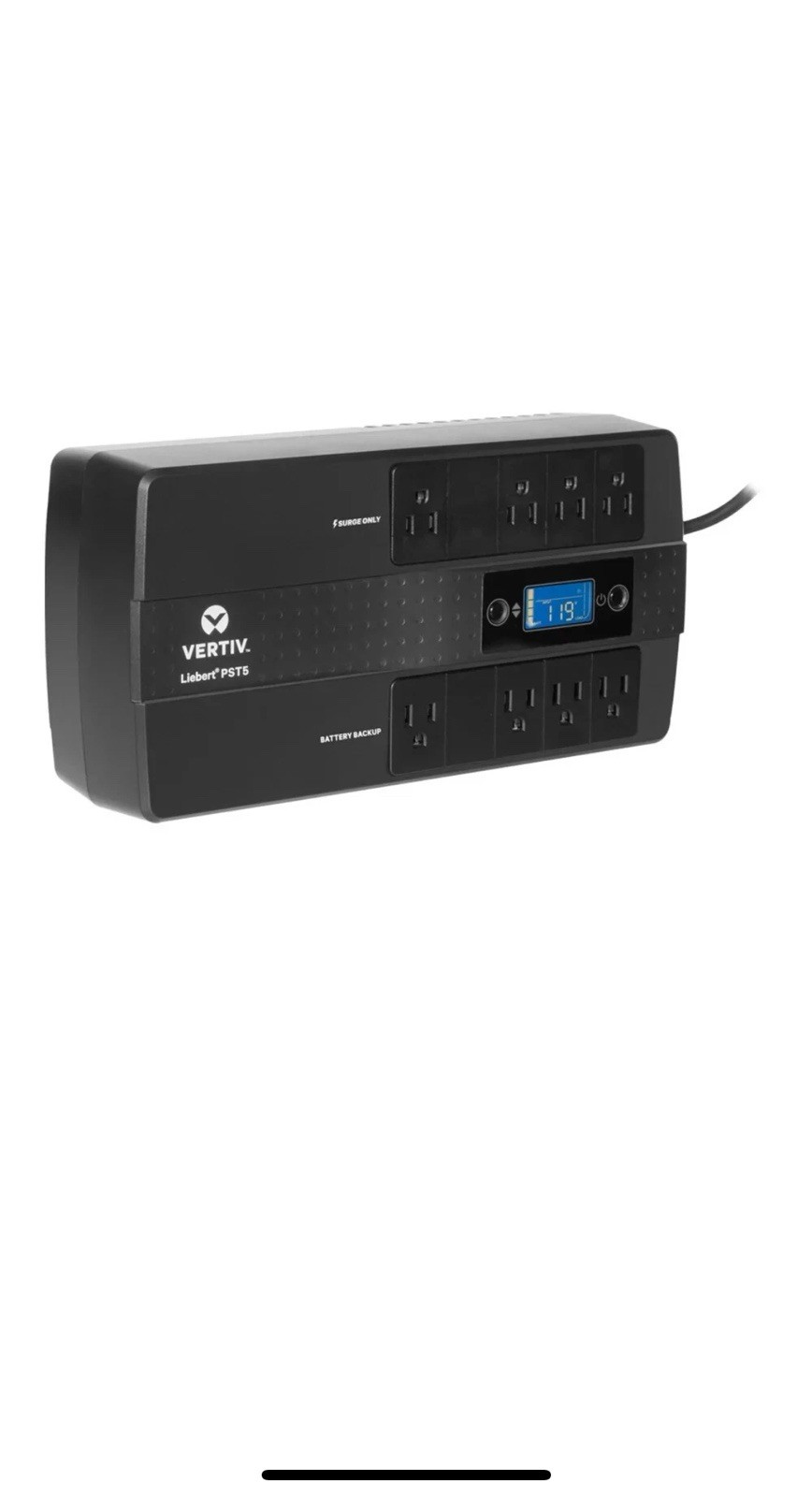 NEW Vertiv Liebert PST5-660MT120, 660VA/400W Uninterruptible Power Supply