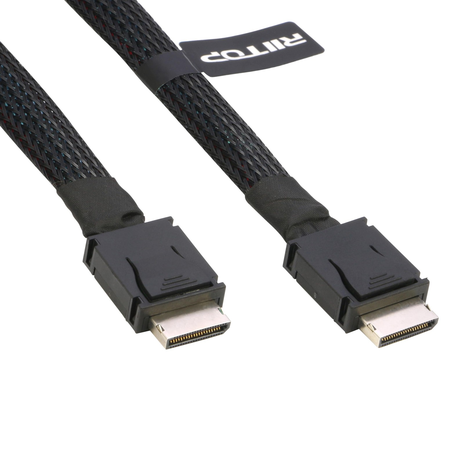 1.6ft Short Oculink Cable PCIe 4.0 SFF8611 4i Male To Male eGPU Cord Link