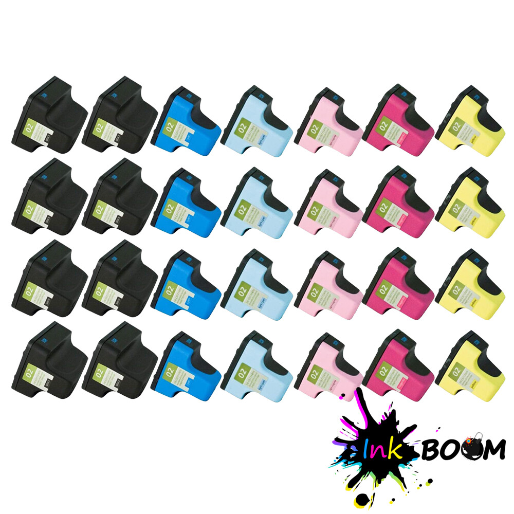 28 Ink Cartridge replace for HP 02XL Photosmart 3213 3310 3310xi C7280 D7145