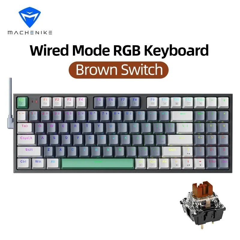 MACHENIKE K500 Mechanical Gaming Keyboard 94 Keys 90% Layout RGB Hot Swappable