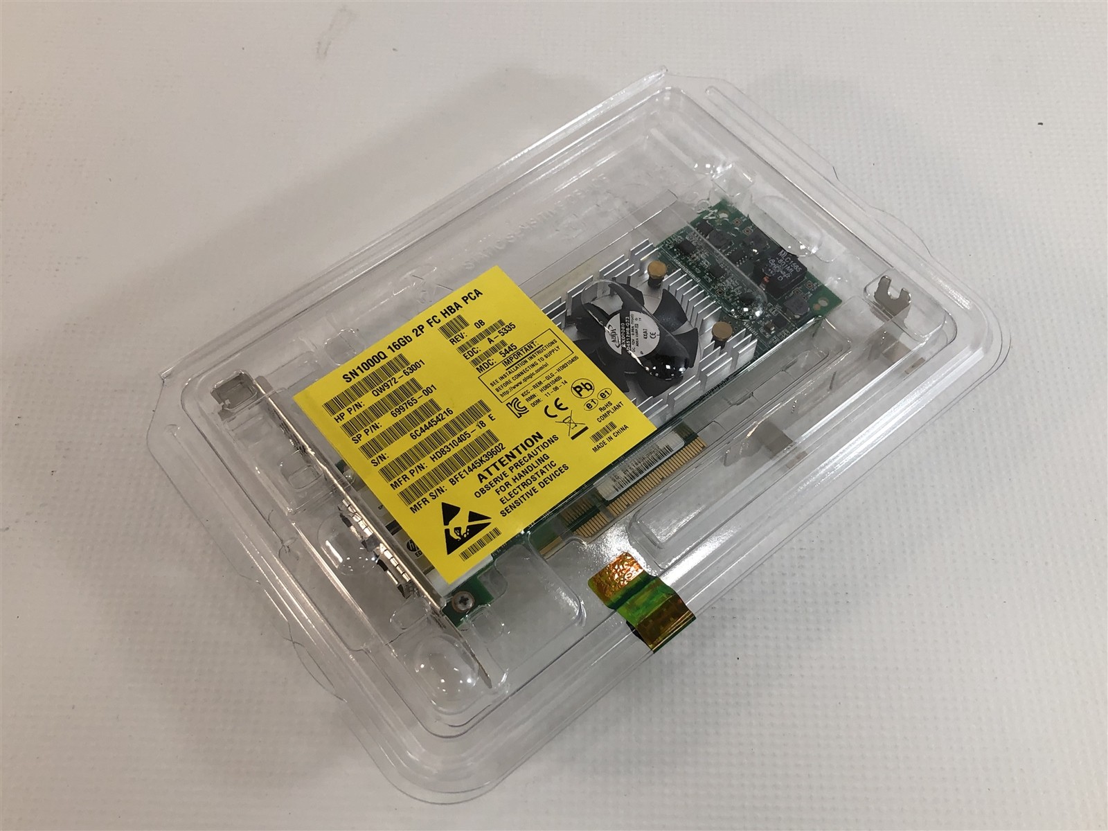 NEW HP QLogic QLE2662 SN1000Q Dual Port 16Gb FC HBA PCIe 699765-001 