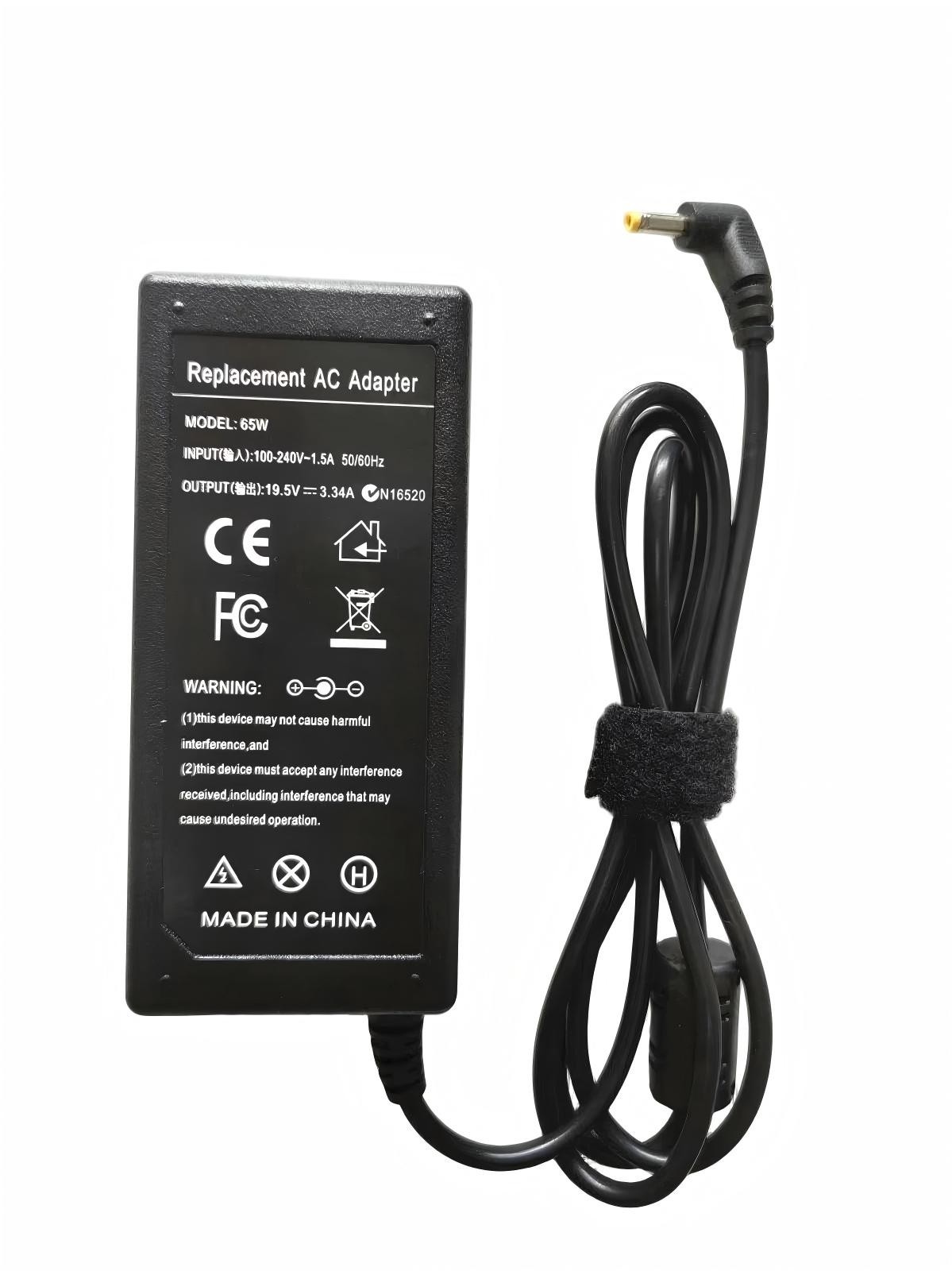 19.5V 3.34A 65W Laptop AC Adapter Charger for Toshiba Asus Acer 4.0mm Barrel Tip