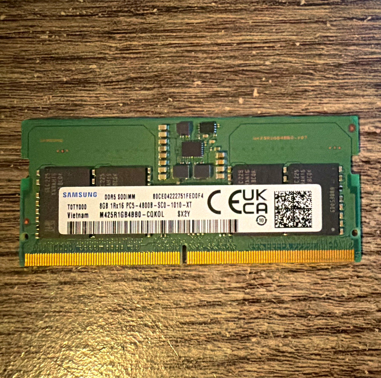 Samsung 8GB DDR5-4800 PC5-4800 262-Pin SO-DIMM Non-ECC RAM M425R1GB4BB0