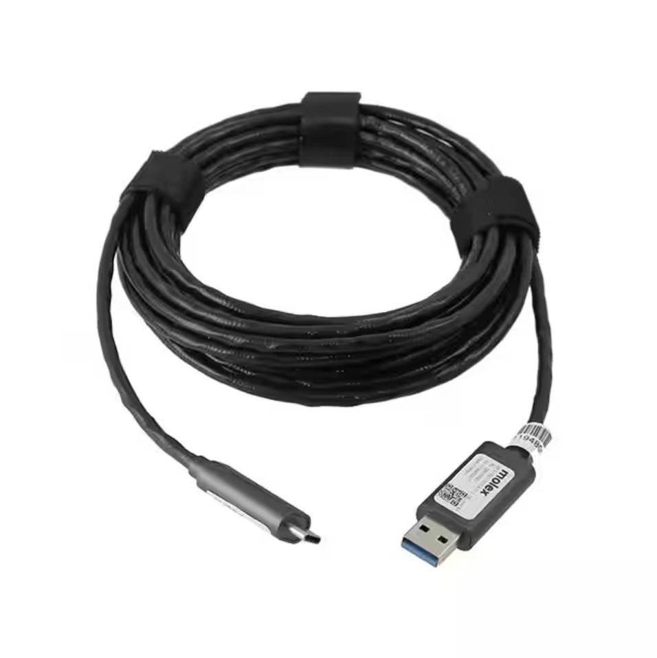 Molex Industrial USB A to C Male 3.2/3.1 Gen2 Data Cable Superspeed+ 5M/10M